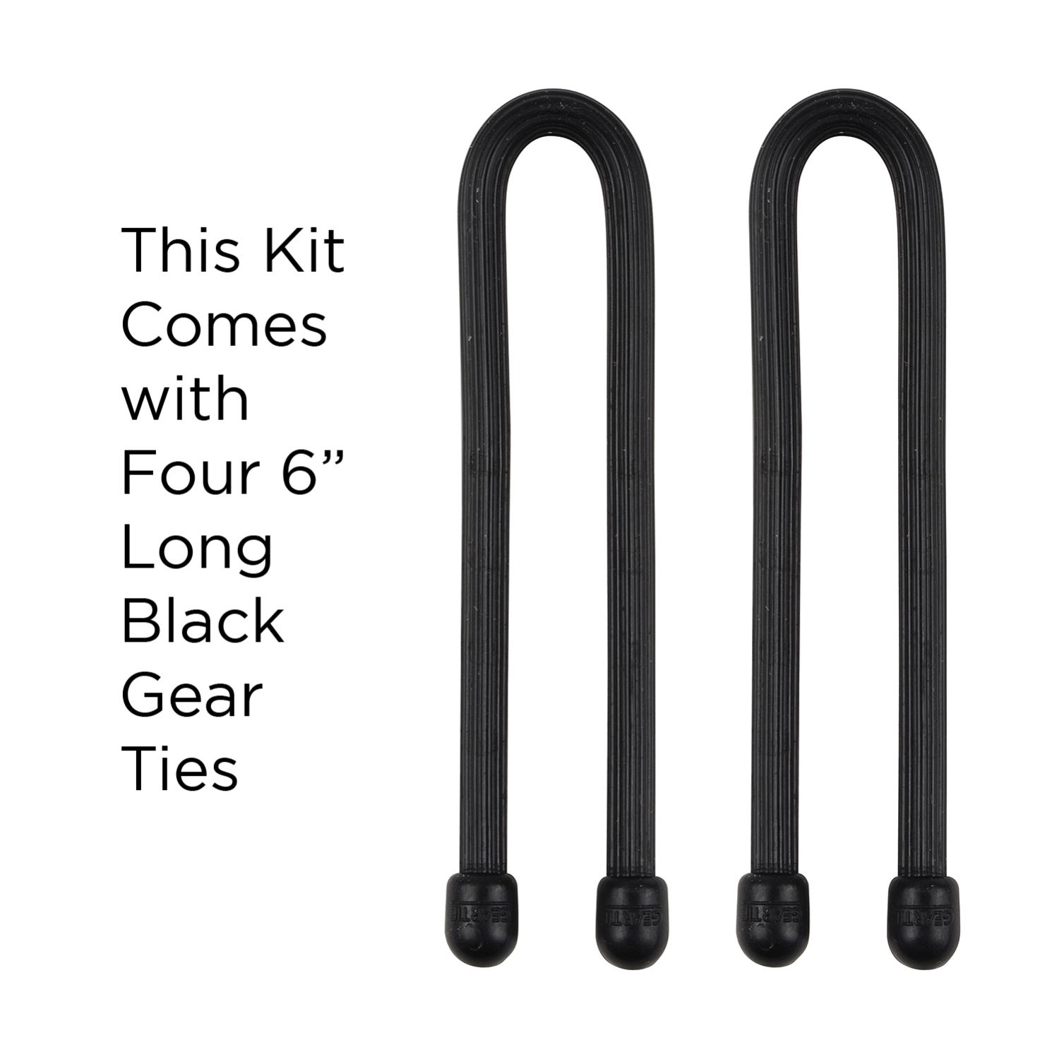 Nite Ize® Gear Tie Kit Black 2