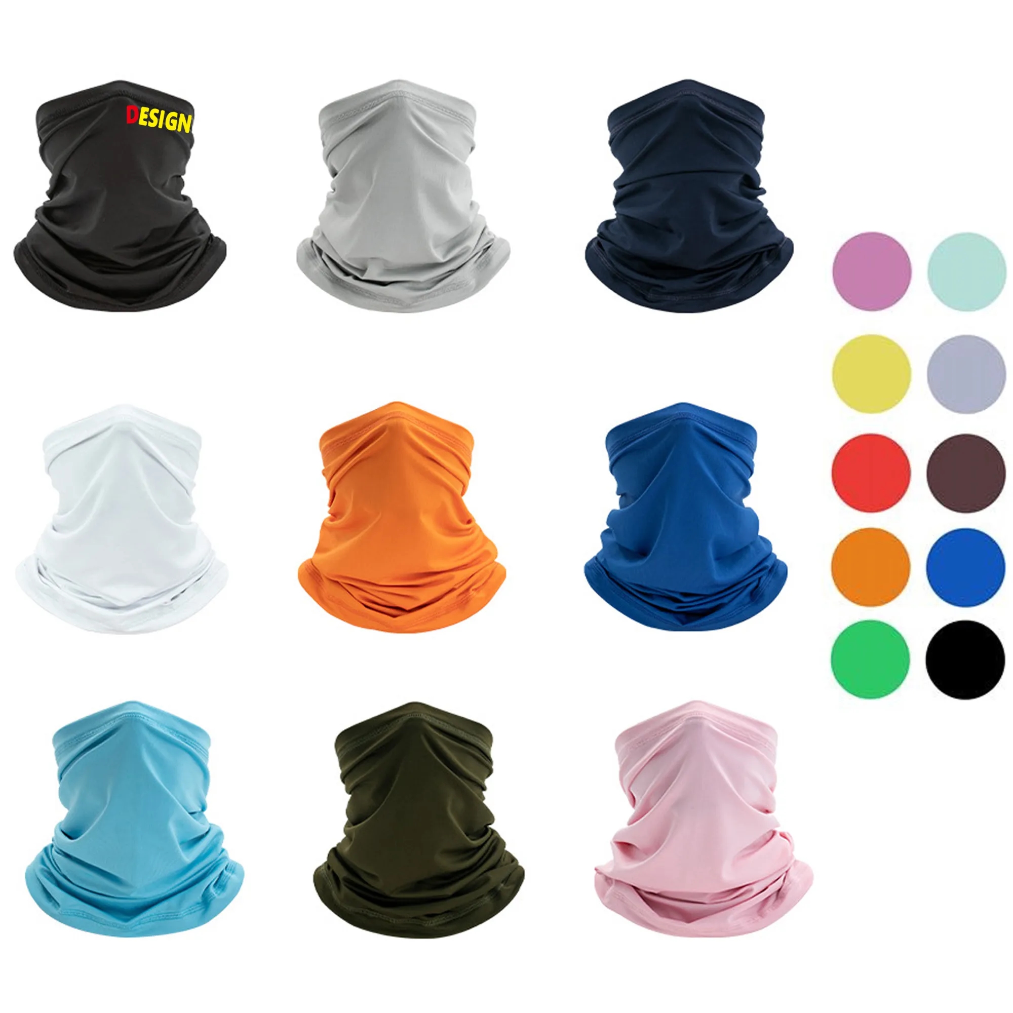 Ice Silk Windproof And Dustproof Bandana Sunscreen Scarf Bib 9