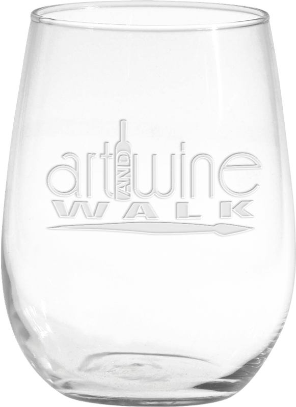 17 oz. Vina Stemless White Wine - Deep Etched 2