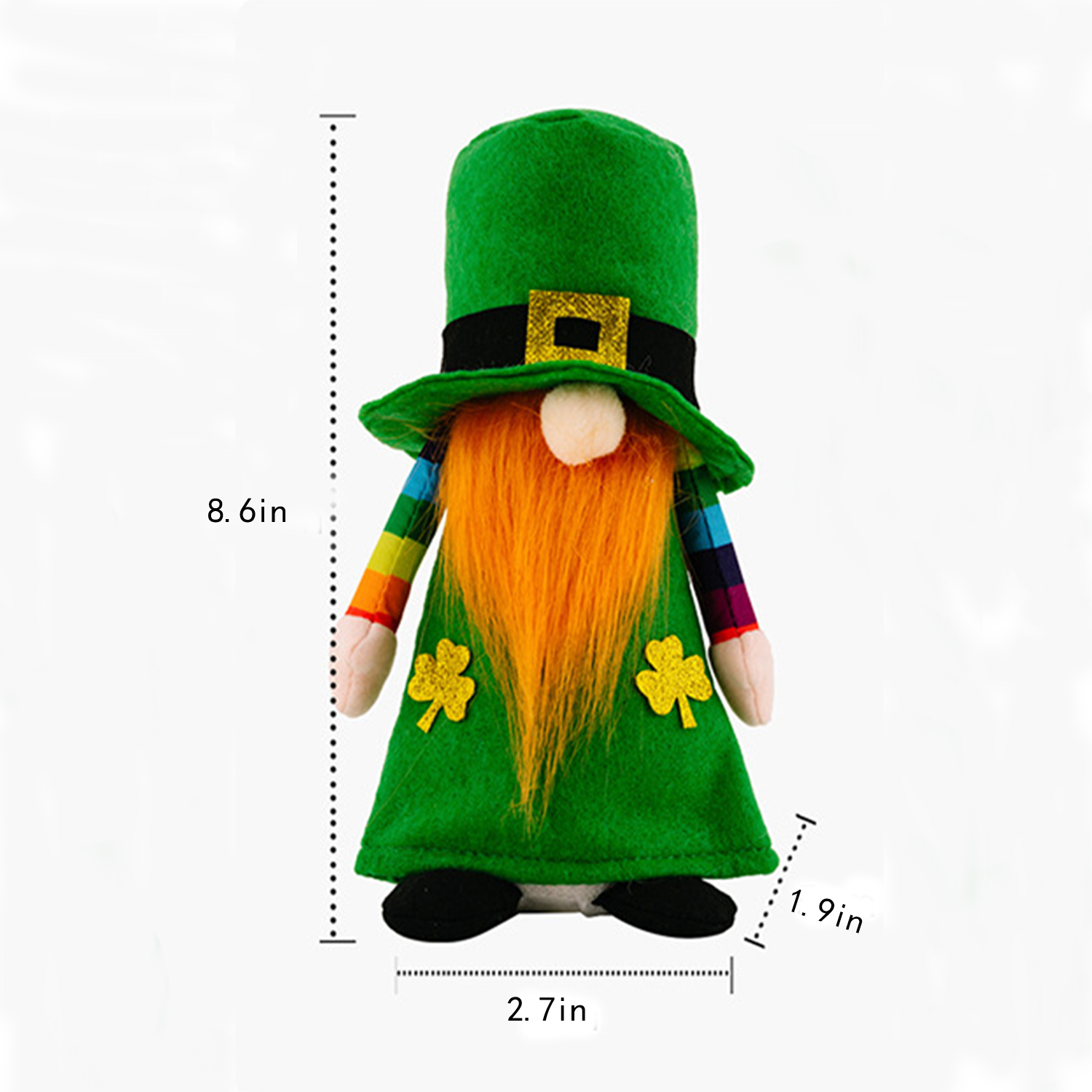 Faceless Green Gnome St Patricks Day Home Decor 3