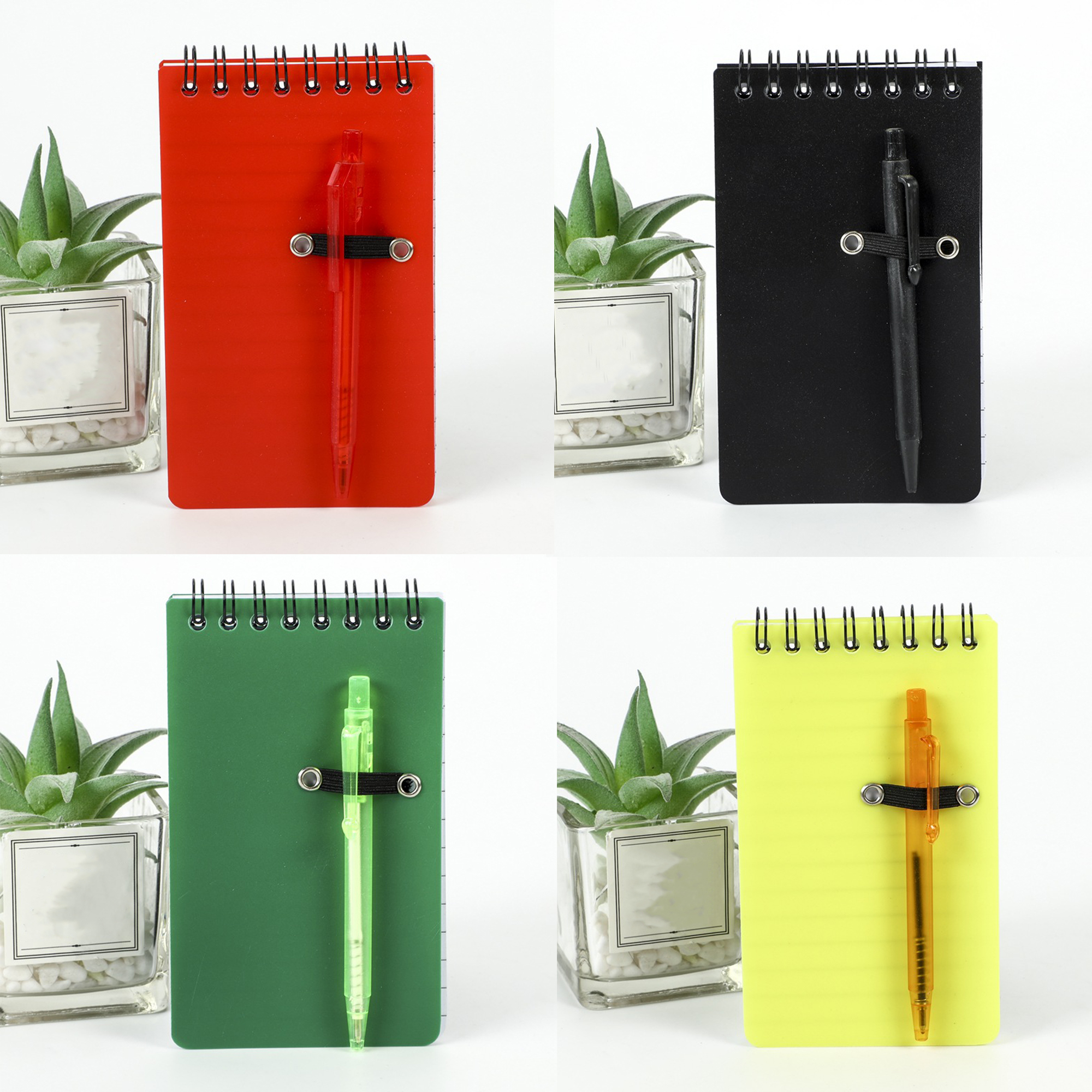 5"x3" Spiral Pocket Notebook with Pen Loop PP Cover 1
