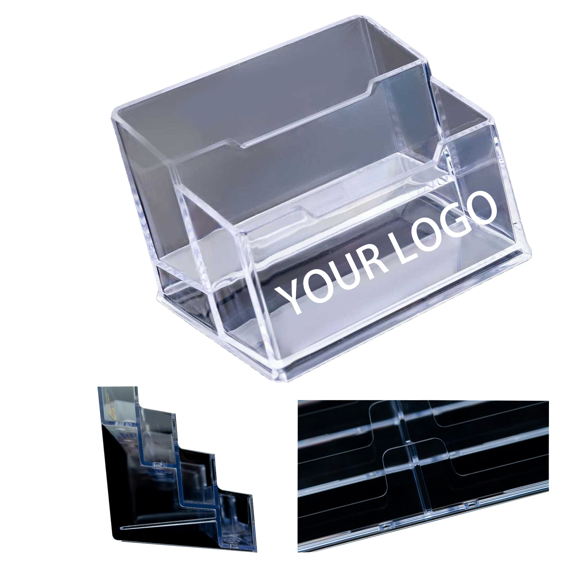 Clear Business Card Stand 2