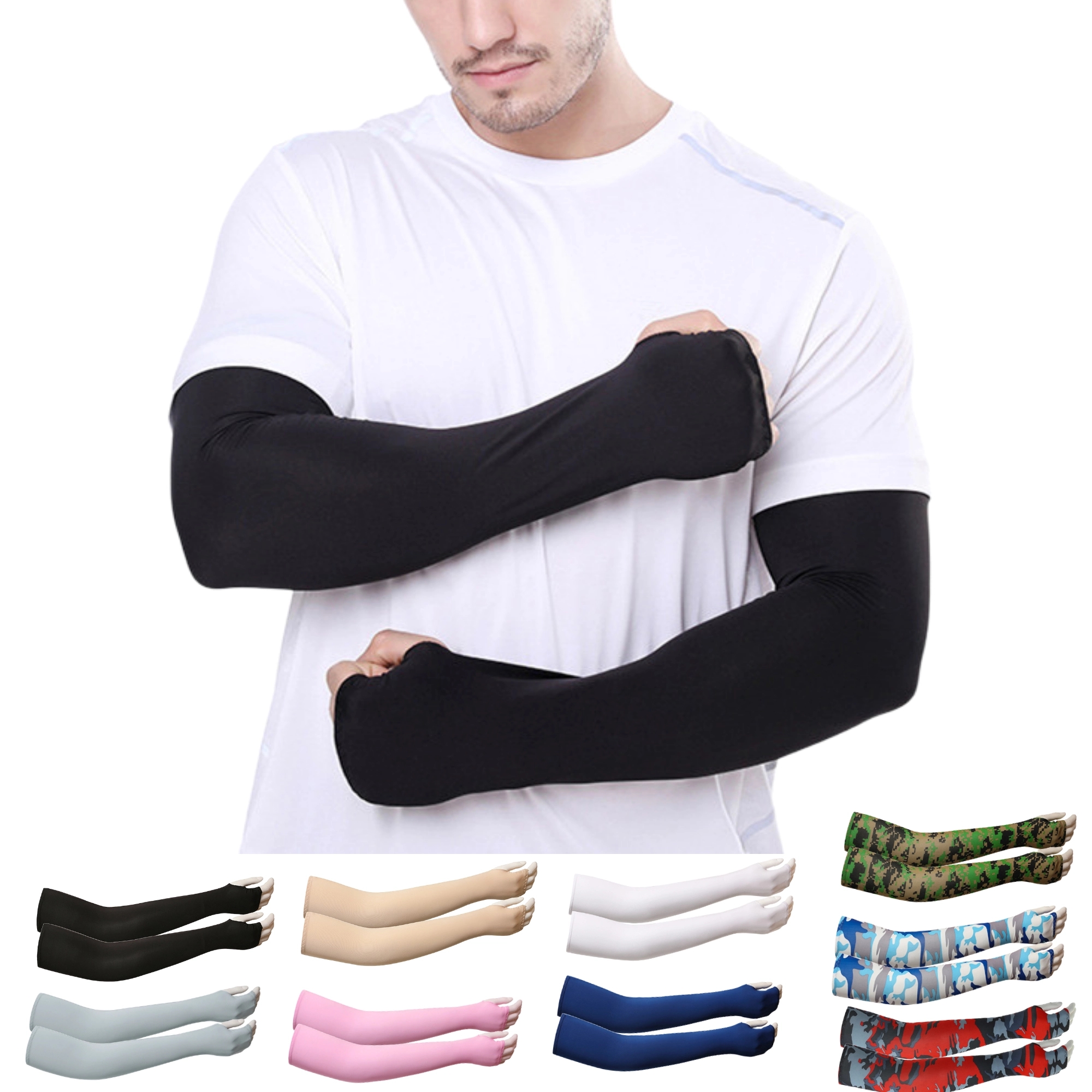 Premium Elastic UV Protection Cooling Arm Sleeves
