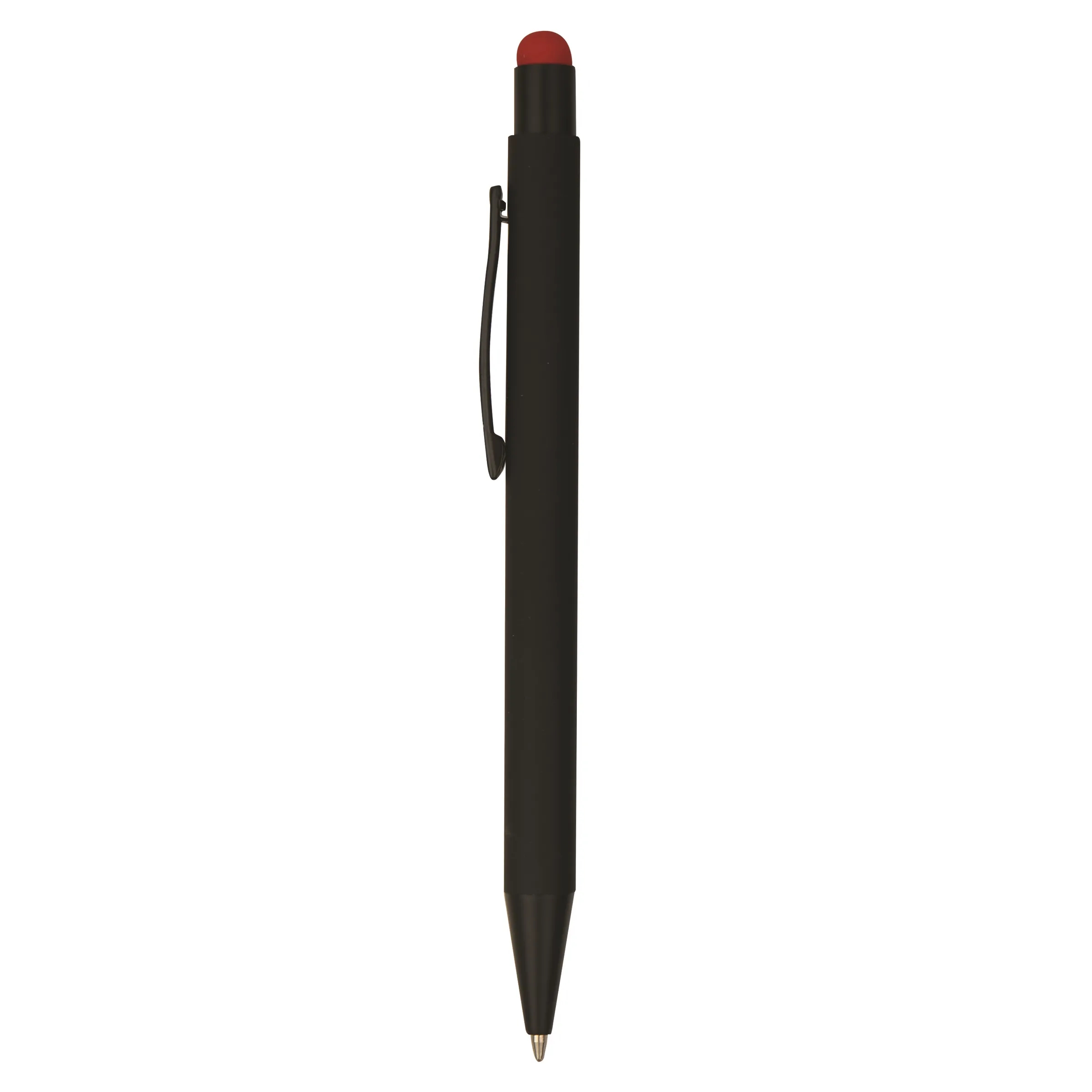 Color Chrome Engraved Soft Rubber Click Ballpoint Stylus Pen 2