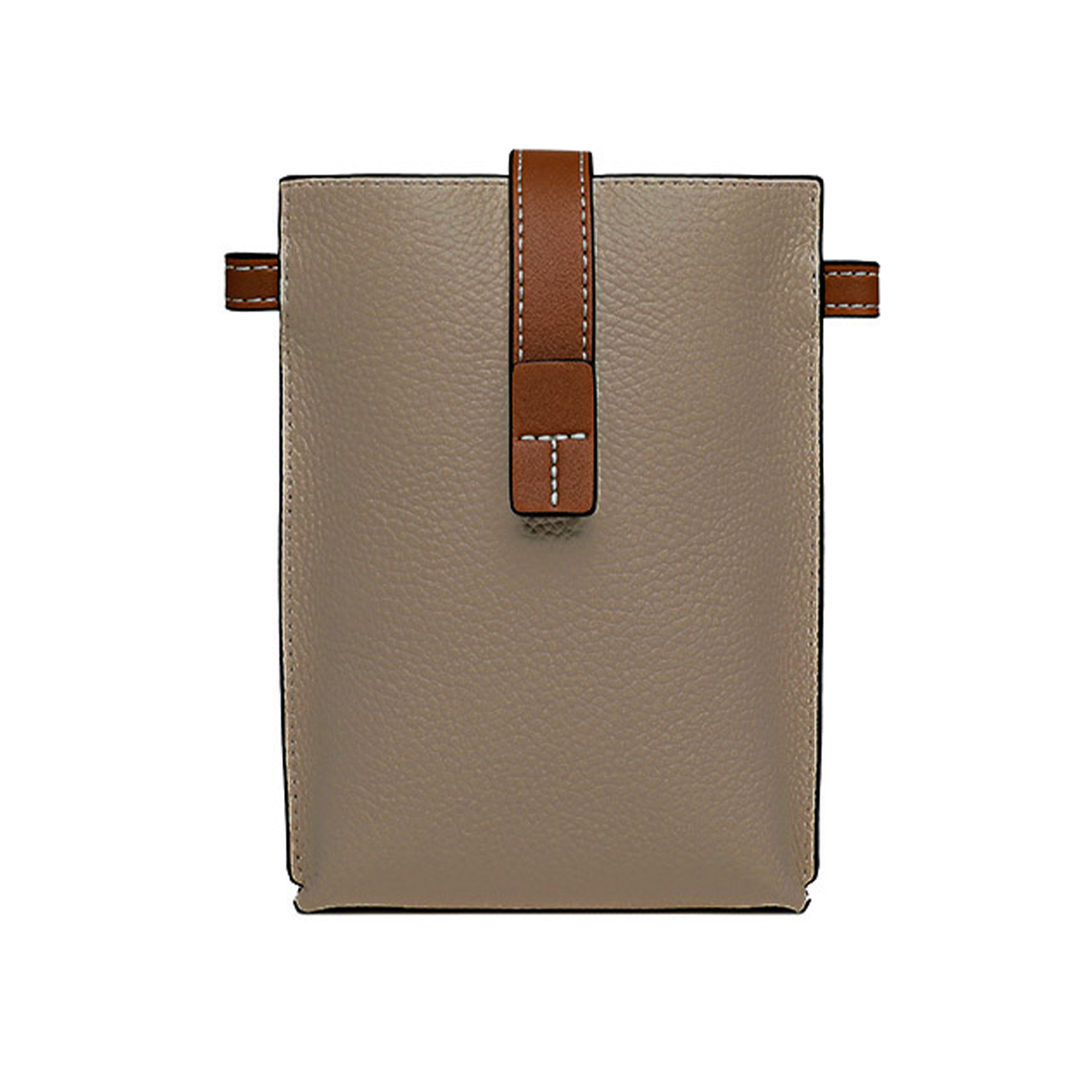 Genuine Leather Simple shoulder cross-body pouch 4