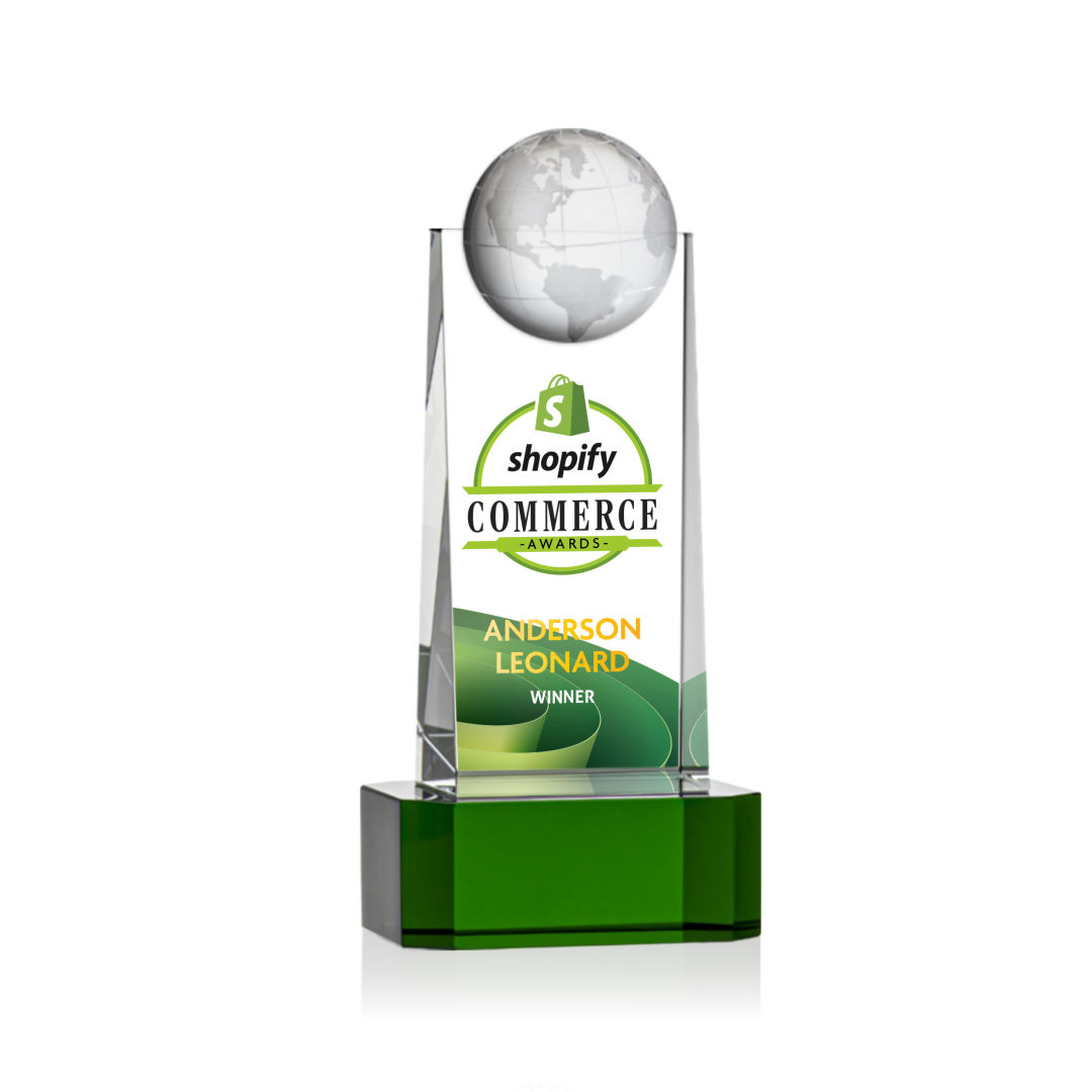 Sherbourne Globe VividPrint™ Award - Green 7