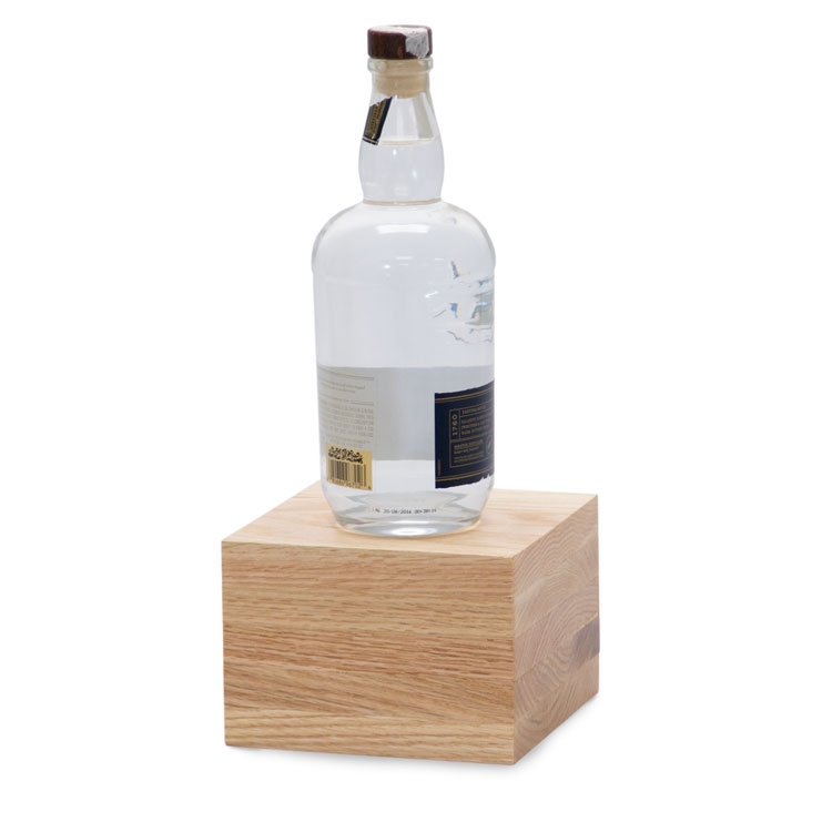 Wood Riser 5 5" x 5 5" x 4 Oak