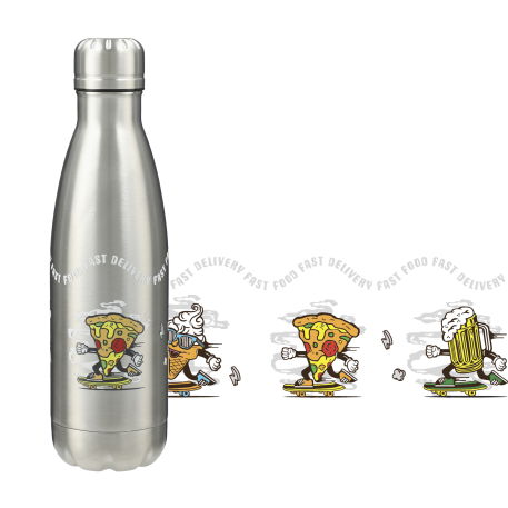Copper Vacuum Insulated Bottle 17oz, custom water bottle with logo imprint 135