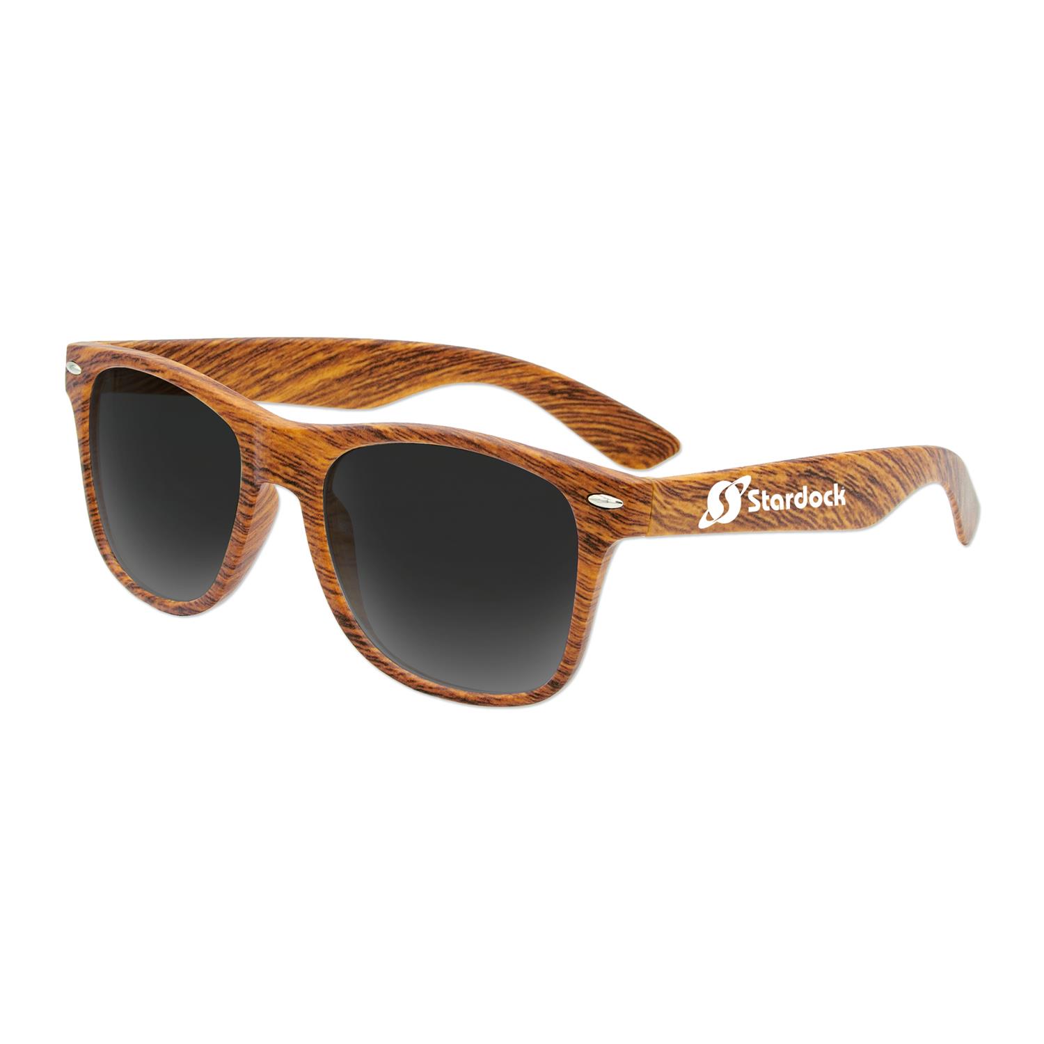 Polarized Iconic Wood Grain Sunglasses 2