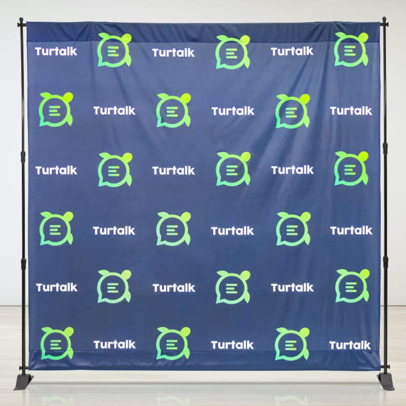 8ft X 8ft Step & Repeat Fabric Banner 7