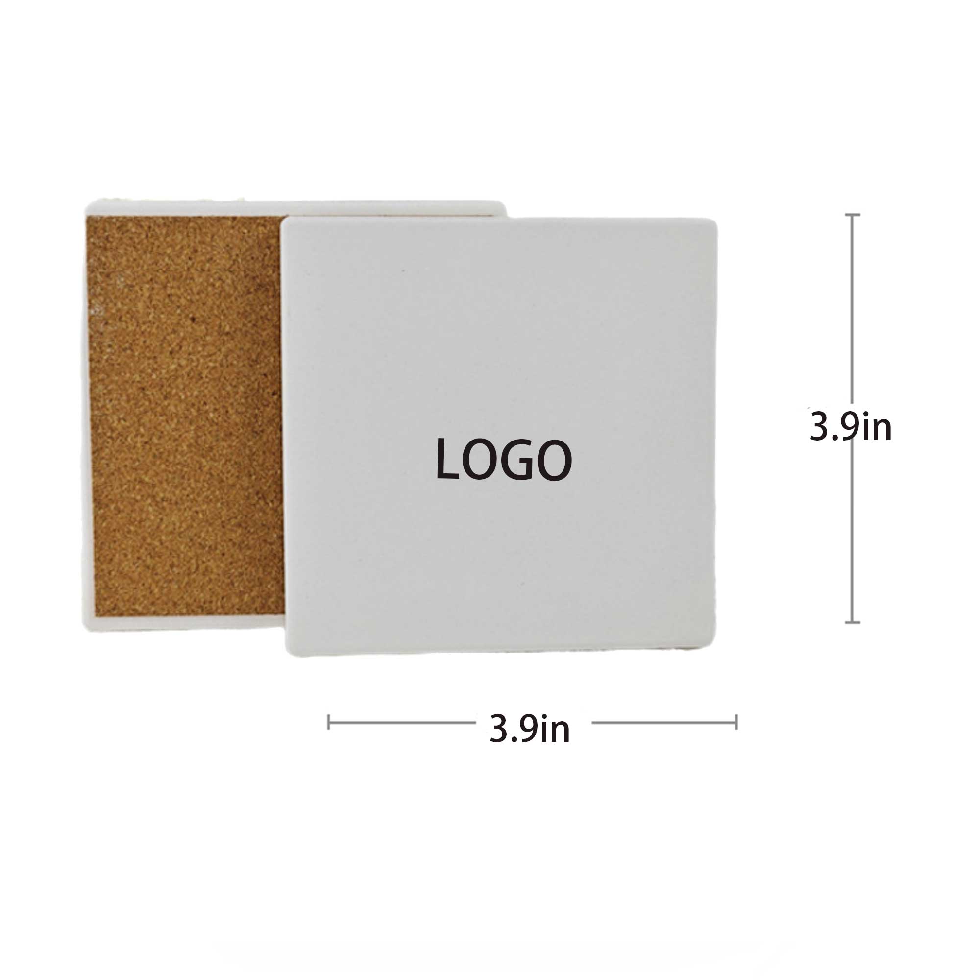 Blank Smooth Ceramic Coffee Coaster 4