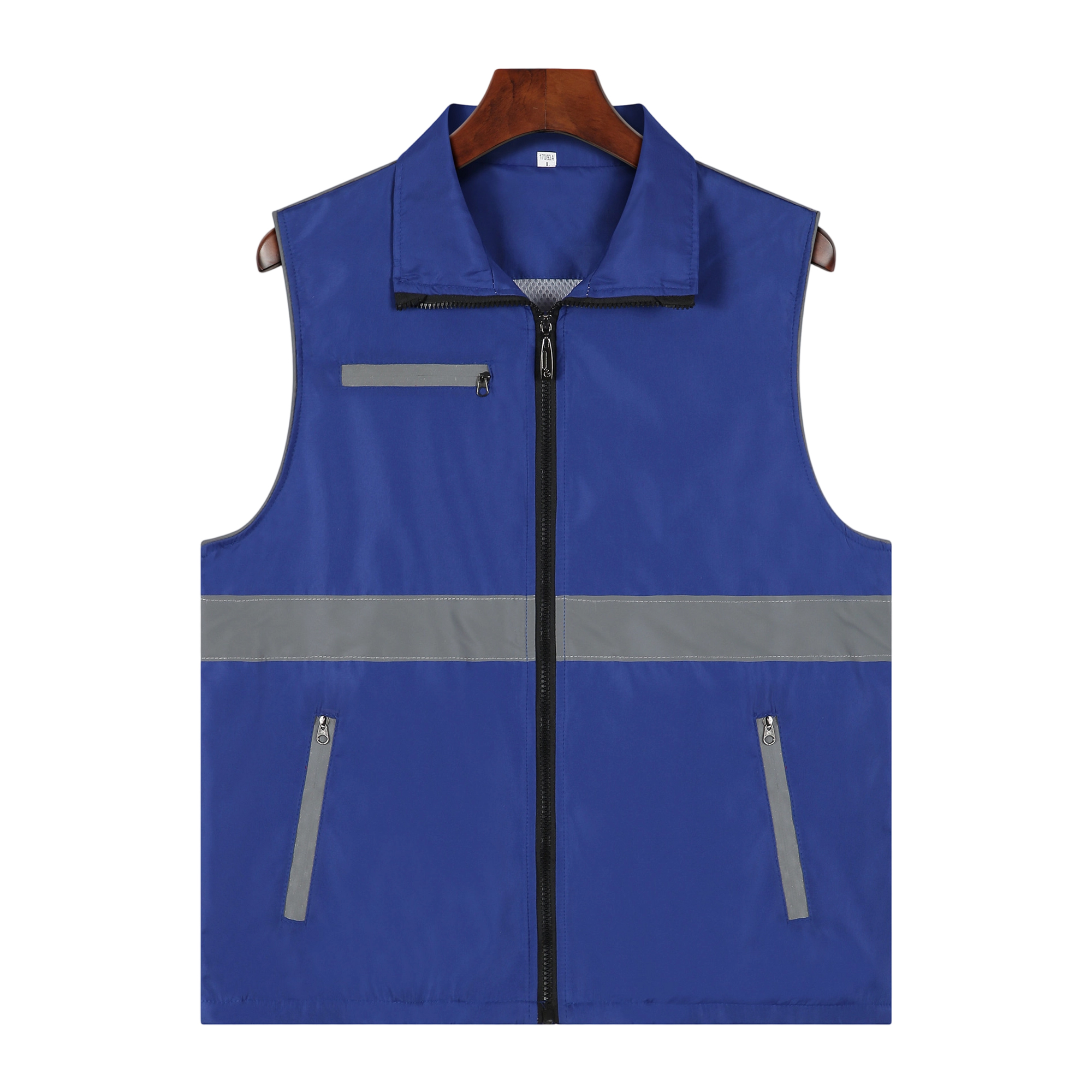 High Visibility Polyester Safety Vest With Reflective Strip 28.4" x 24.4" x 0.2" 9