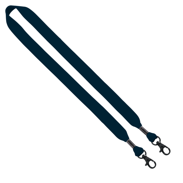 3/4" Cotton Double Lobster Clip Lanyard 31