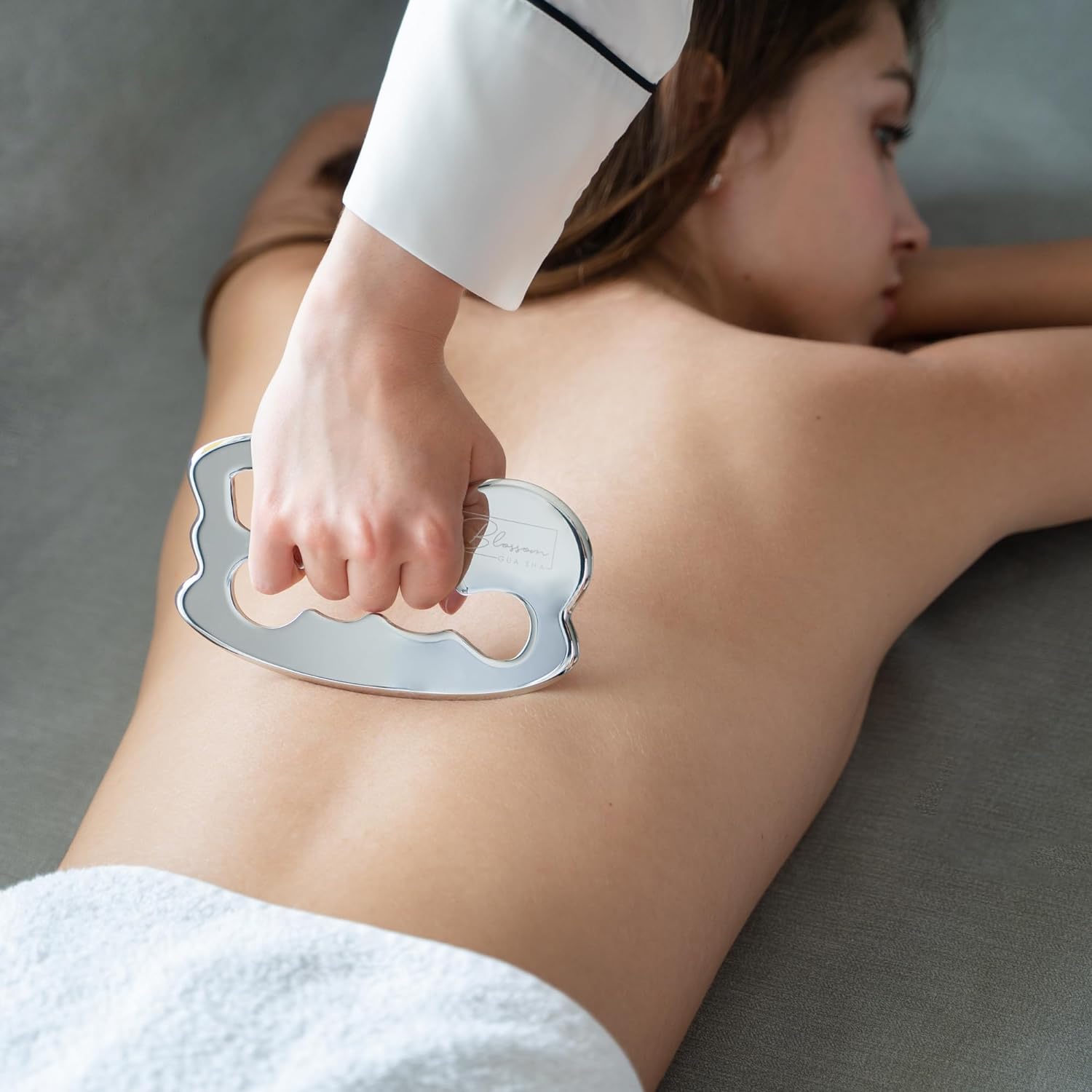 Blossom Gua Sha Ultra Smooth Stainless Steel Tool 2