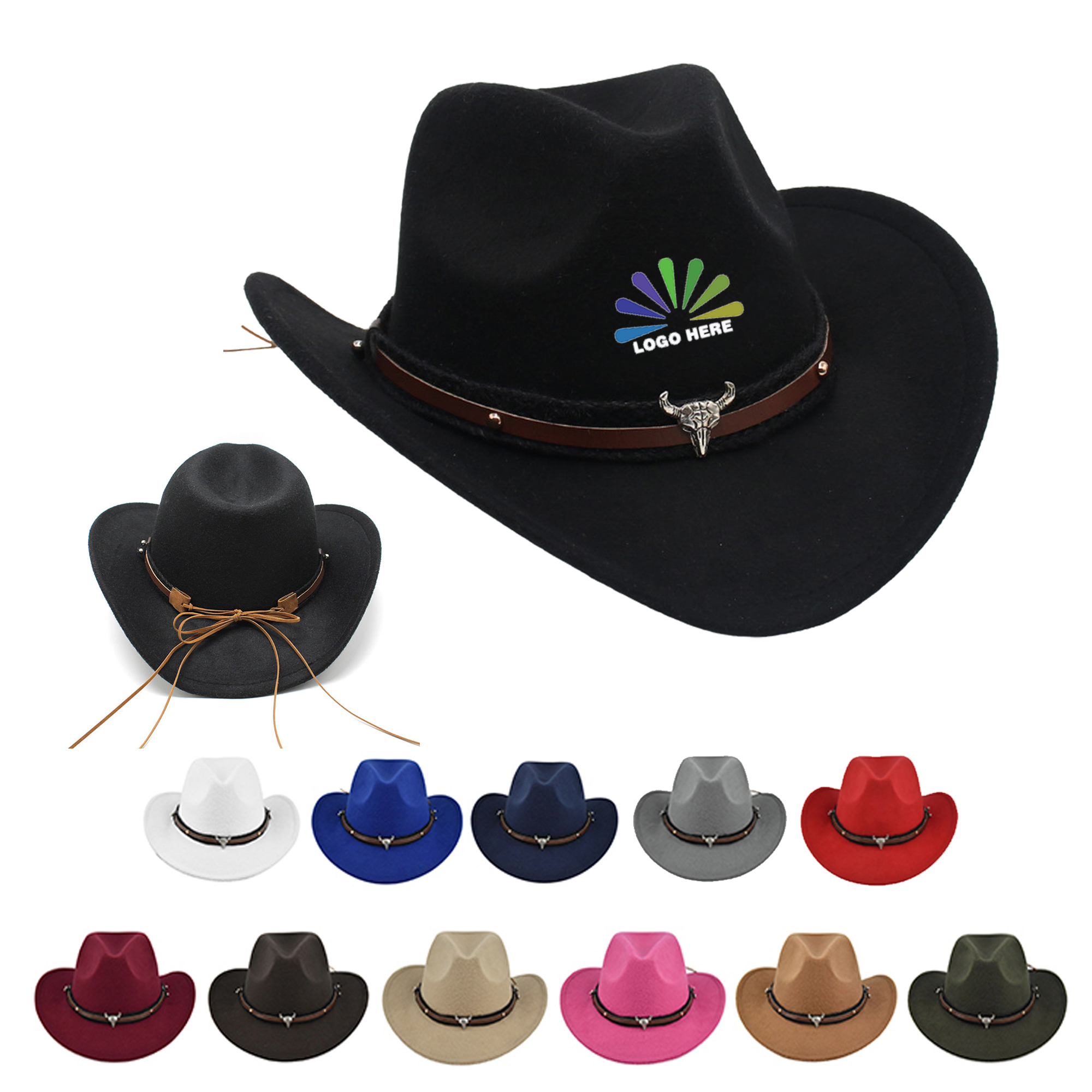 Suede Western Cowboy Hat 1