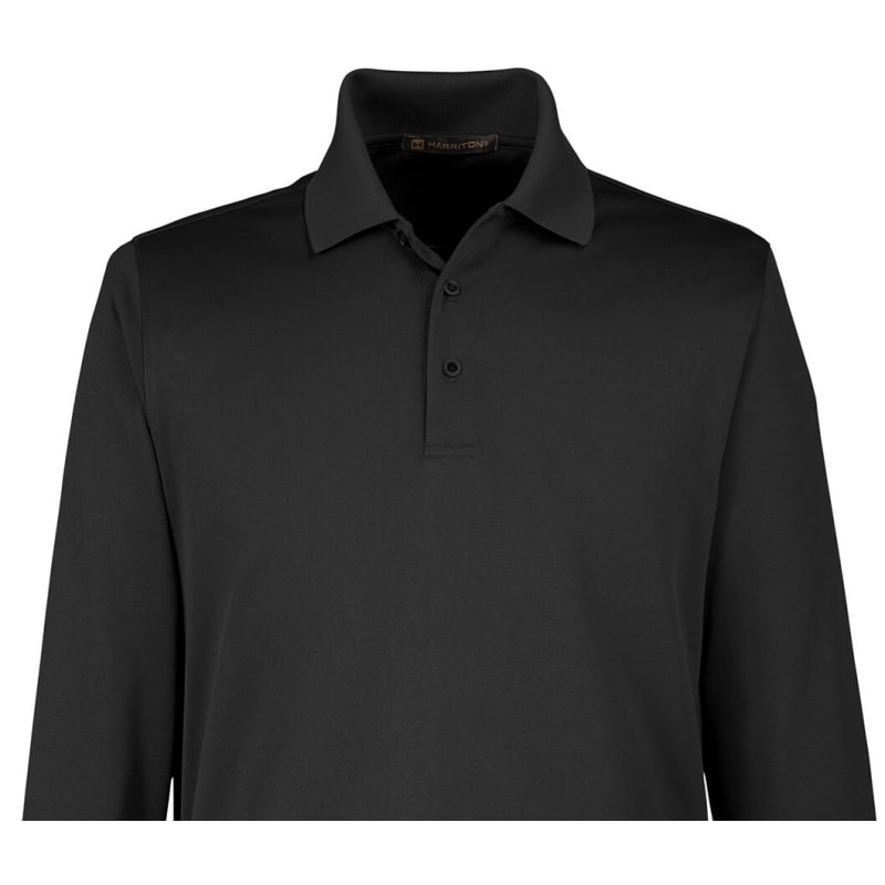 Harriton Men's Tall Advantage Long Sleeve Snag Protection Plus IL Polo 9