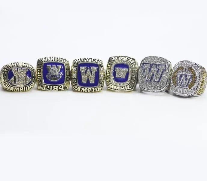 Winnipeg Blue Bombers Gray Cup Championship Rings Collection 4