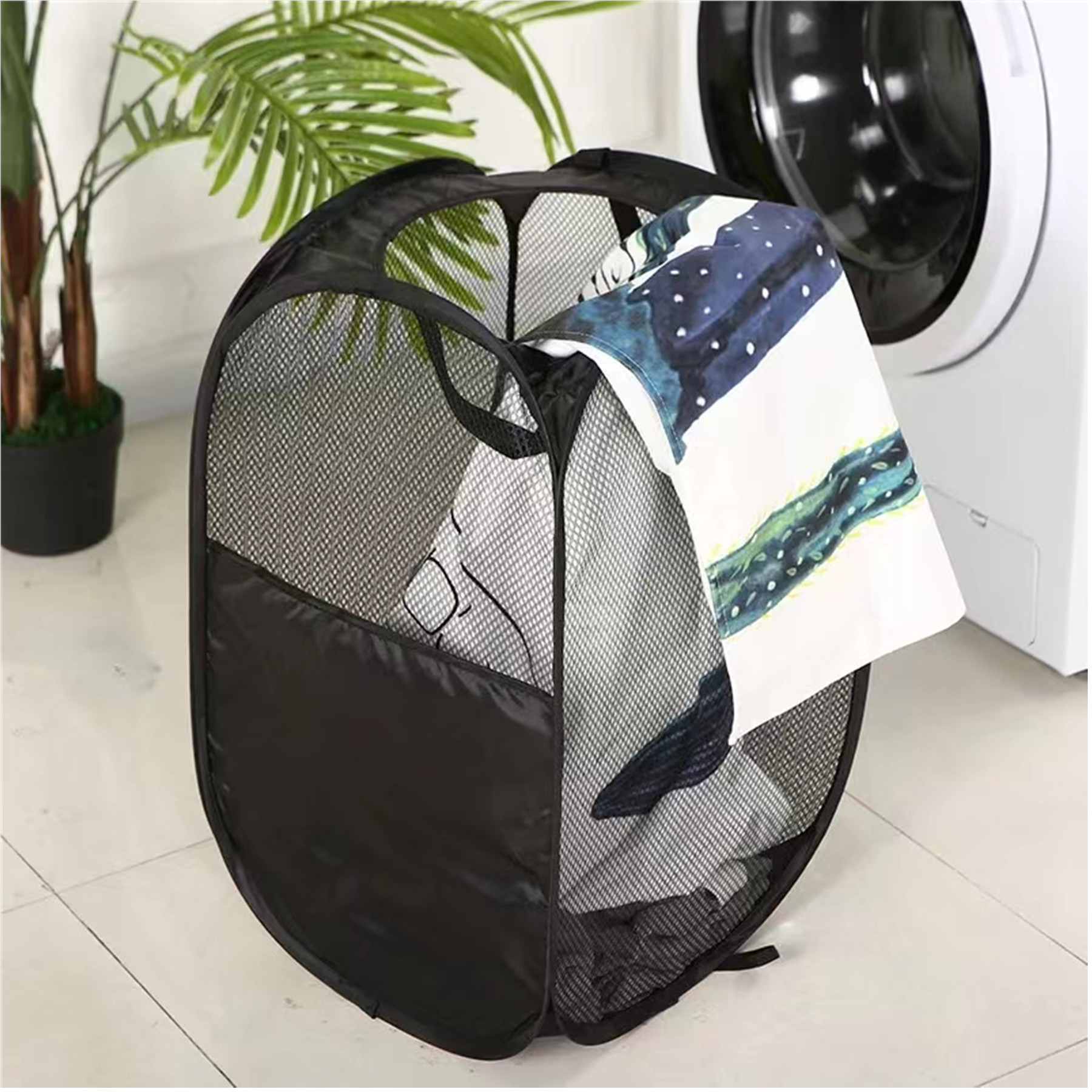 Collapsible Laundry Hamper Basket 2