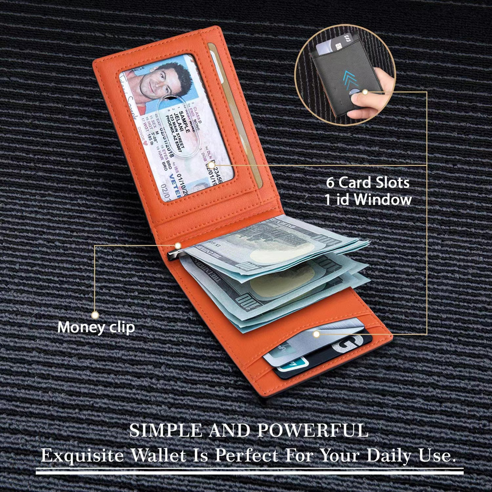 Leather Slim Wallet 3