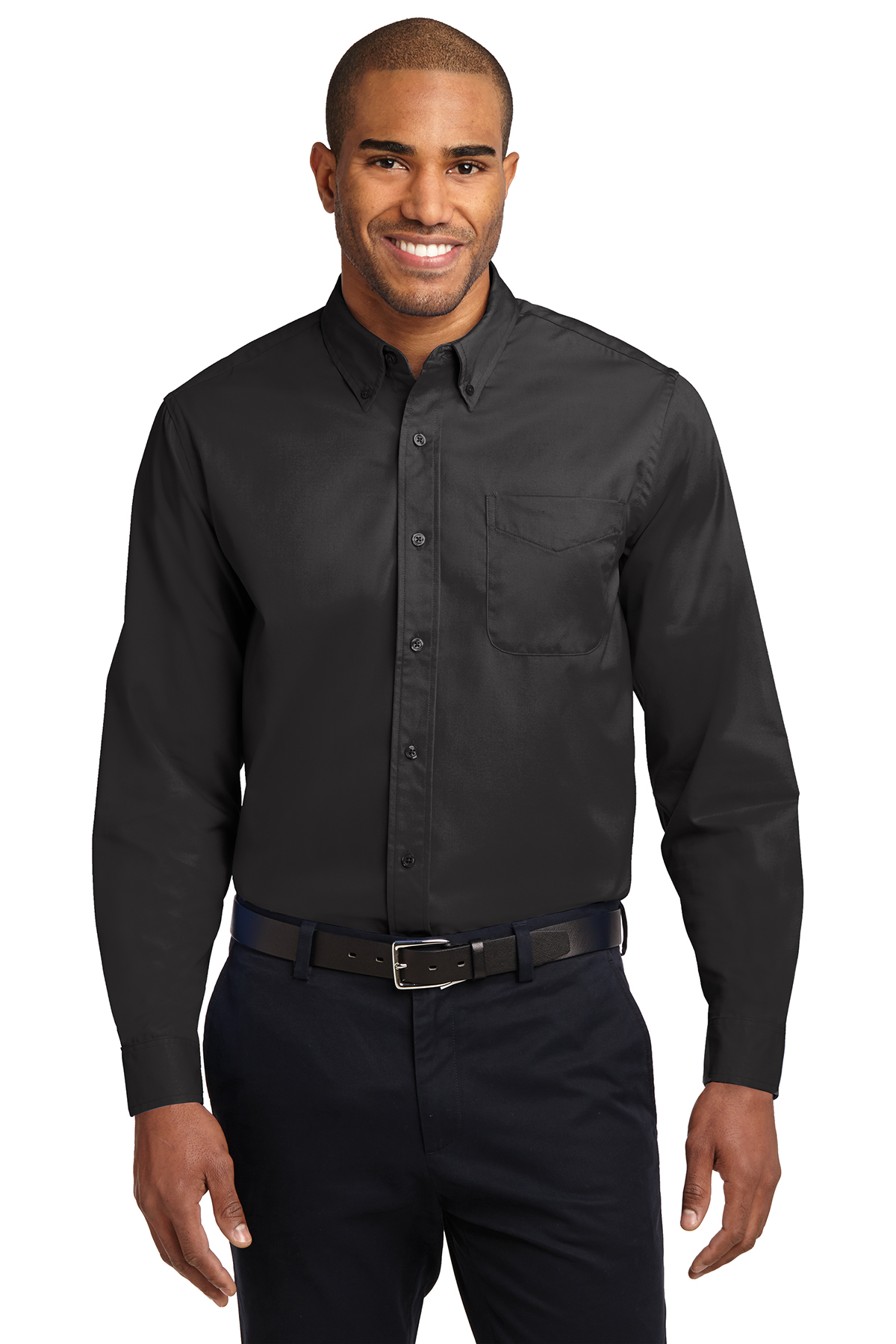 Men's Long Sleeve Oxford Button-Down Easy Care Shirts 9
