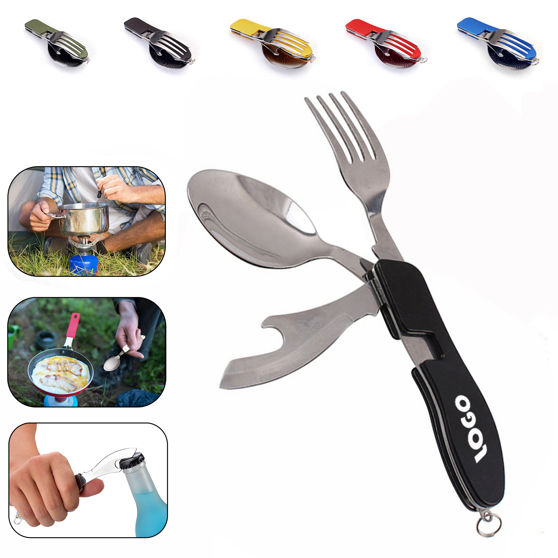 4 In 1 Foldable Camping Utensils Set 2