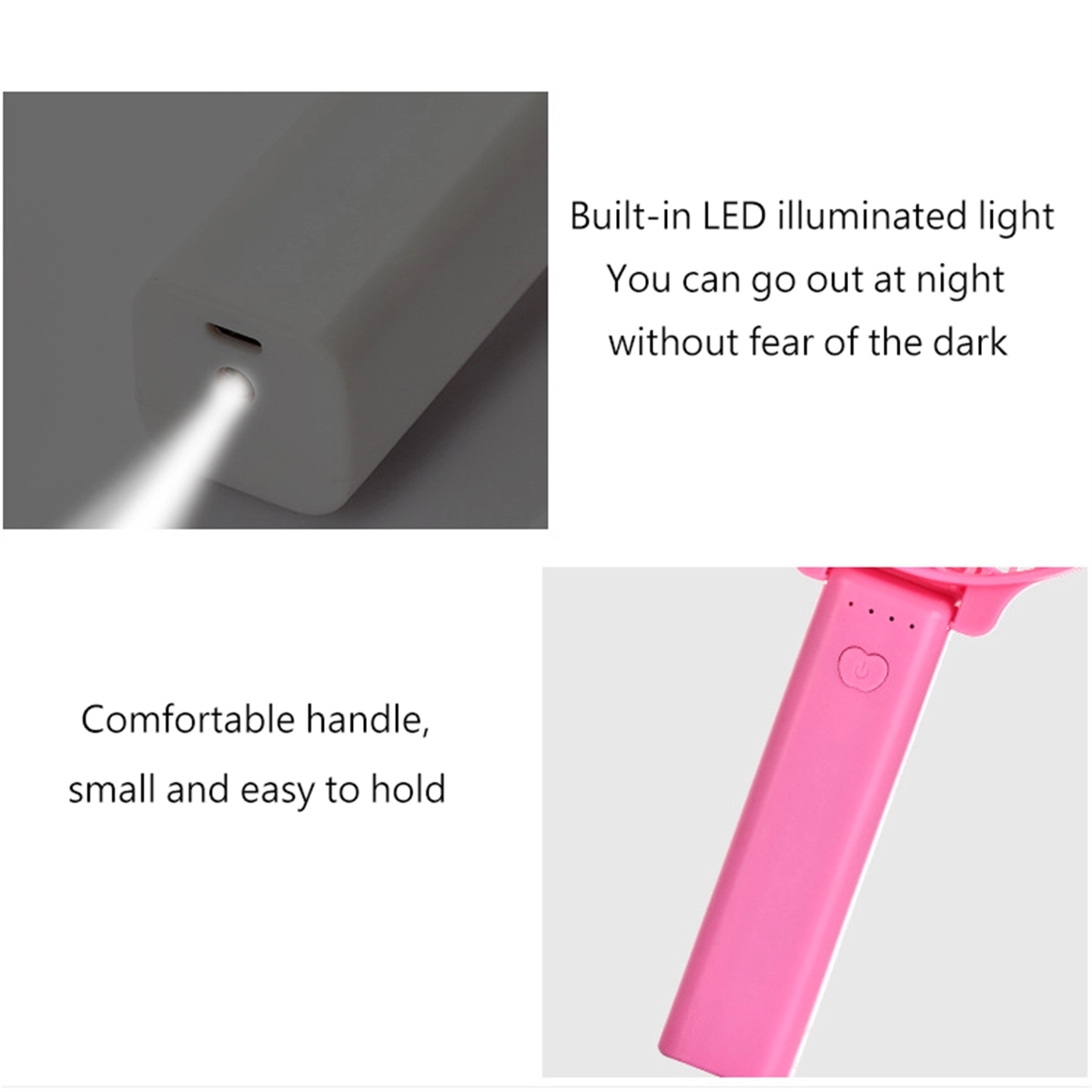 Mini USB Folding Electric Fan Handheld 3 Speed 6