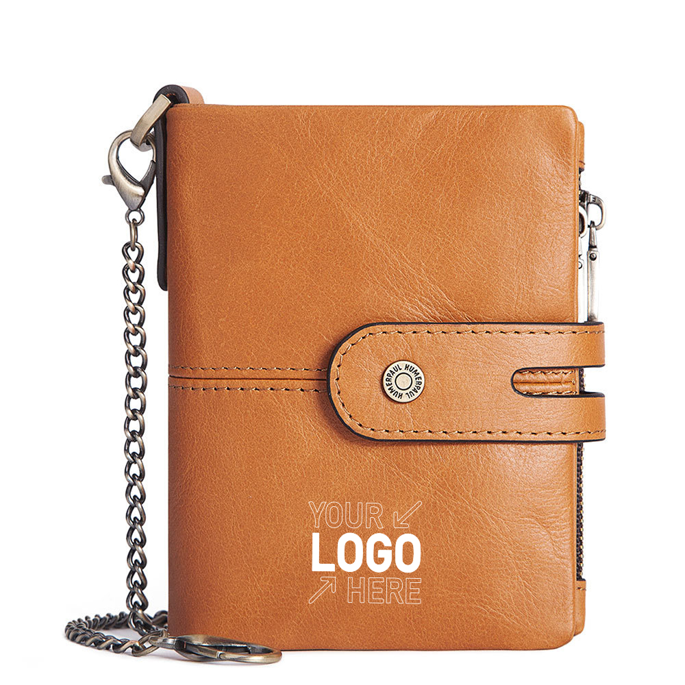 Anti Theft Genuine Leather Mens Wallet 5