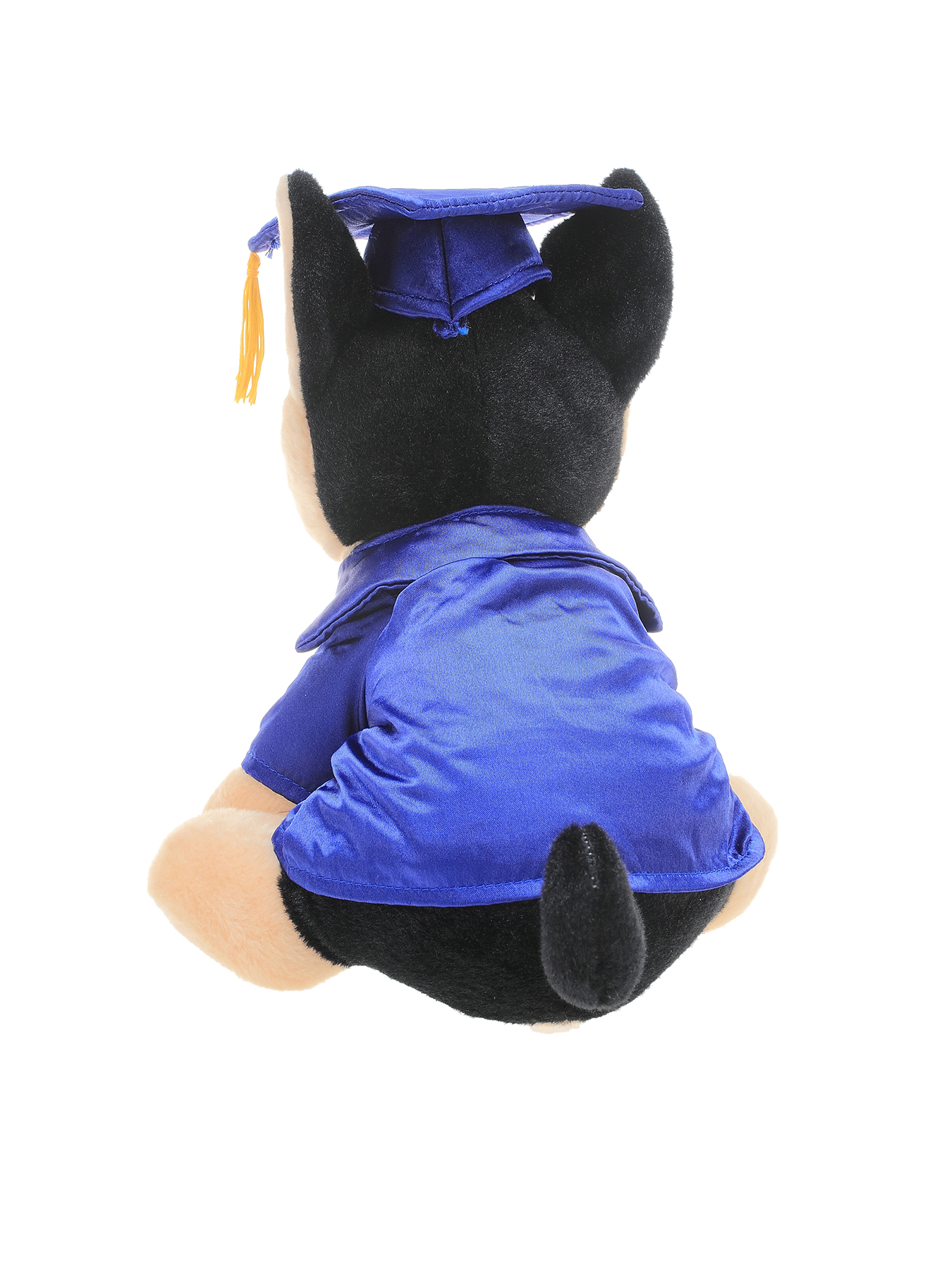 Soft Plush Sitting German Shepard with Graduation Cap & Gown 9