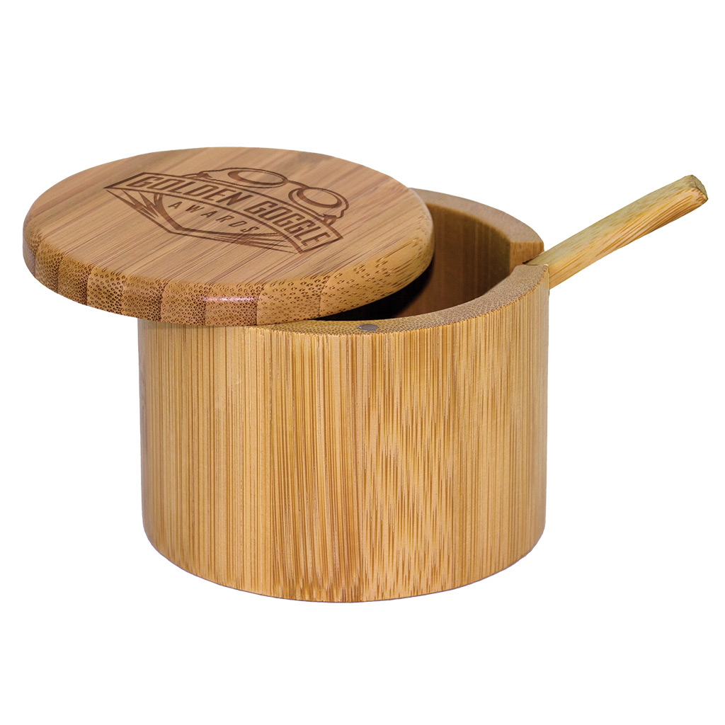 Little Dipper Bamboo Salt Box with Spoon 9