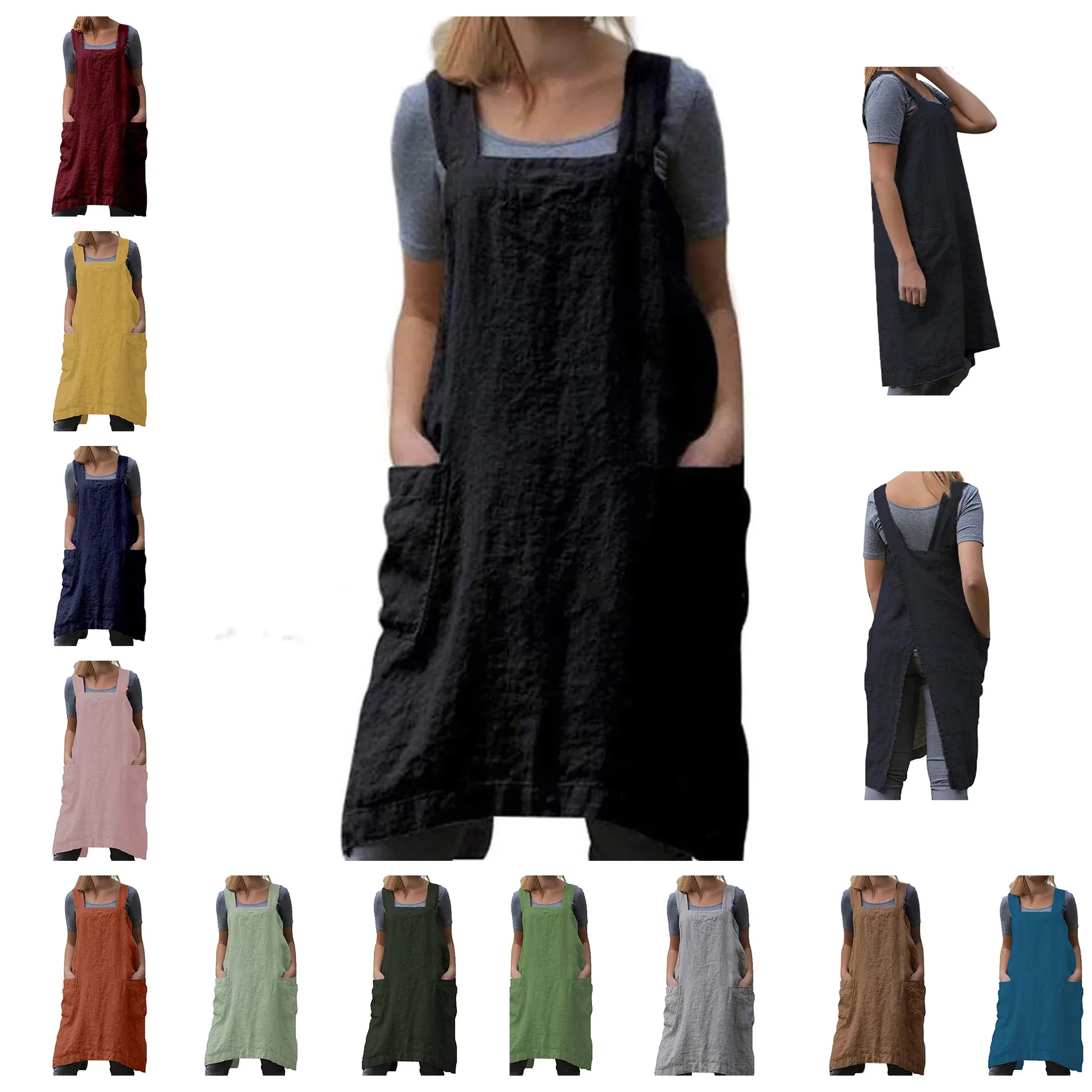 Cotton Linen Apron 2
