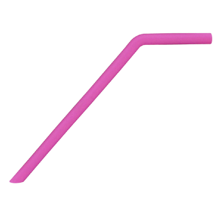 Reusable Silicone Drinking Straw Curved 1