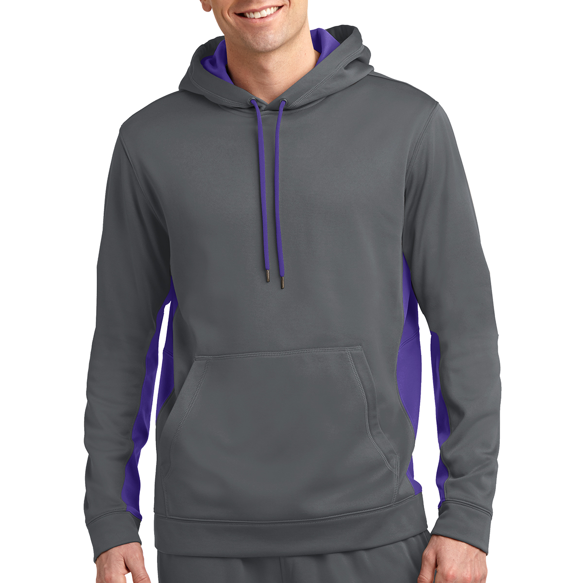 Sport-Tek® Sport-Wick® Fleece Colorblock Hooded Pullover 6