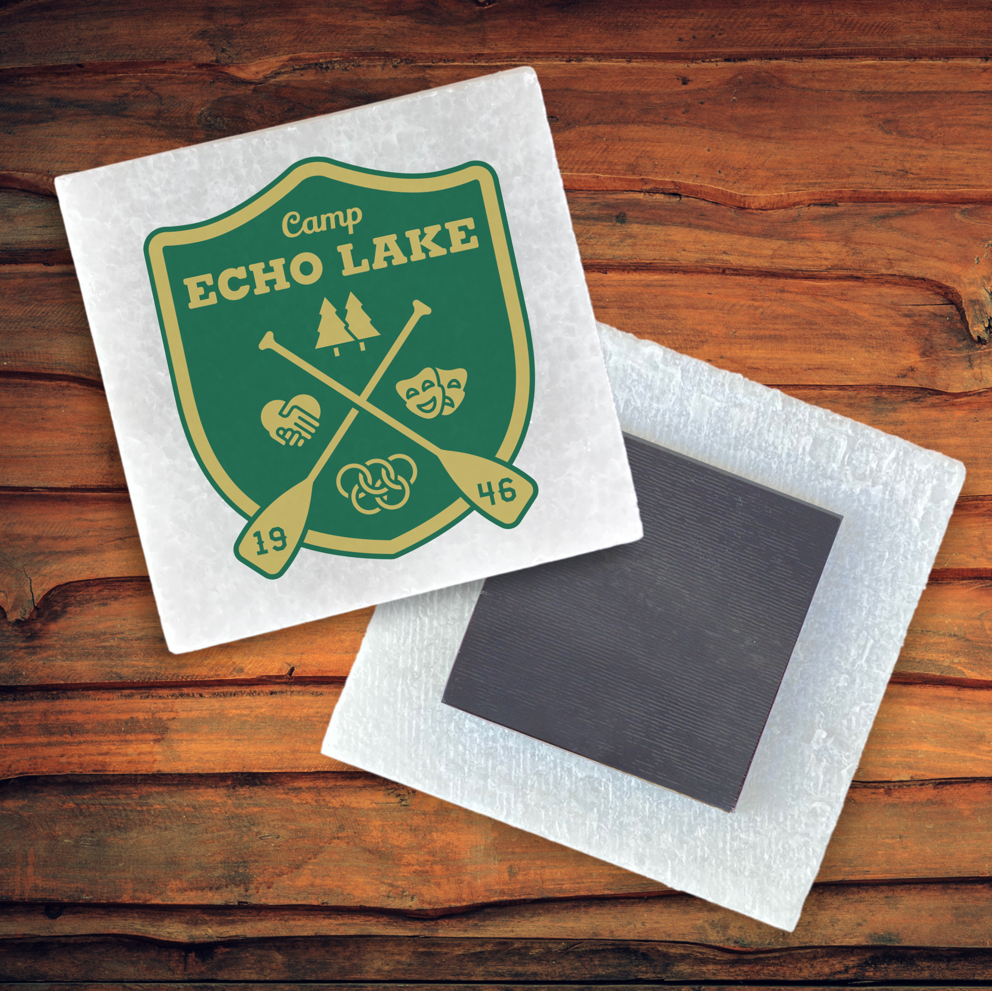 White Marble Magnet 11