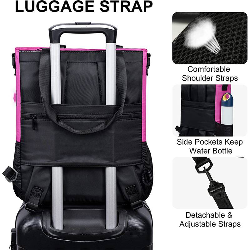 Convertible Women Laptop Water Resistant Casual Backpack 3
