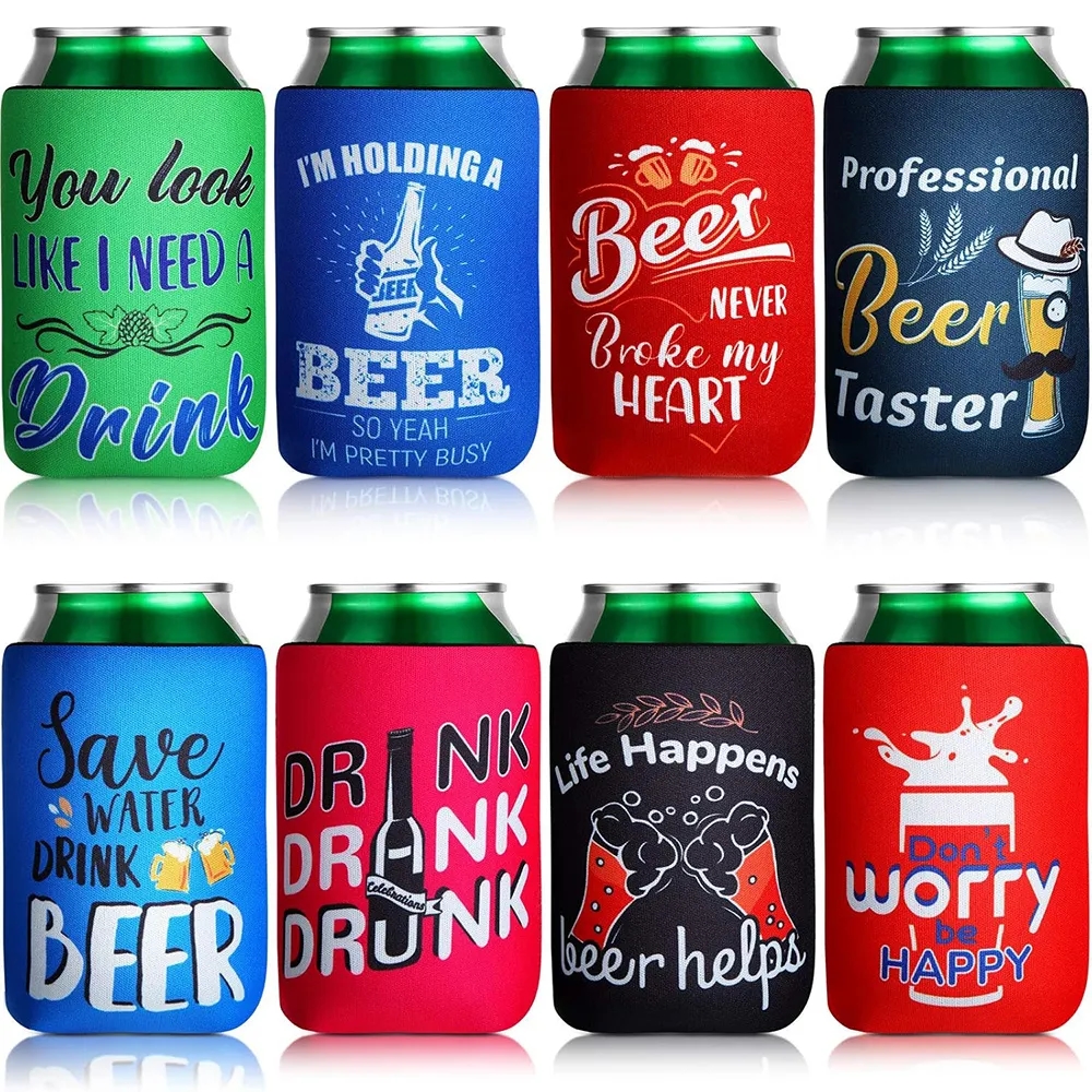 Neoprene Collapsible Can Cooler Sleeves 3