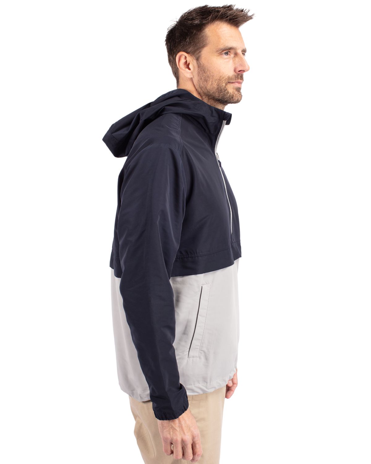 Cutter & Buck Charter Recycled Packable Mens Half Zip Anorak Jacket 61