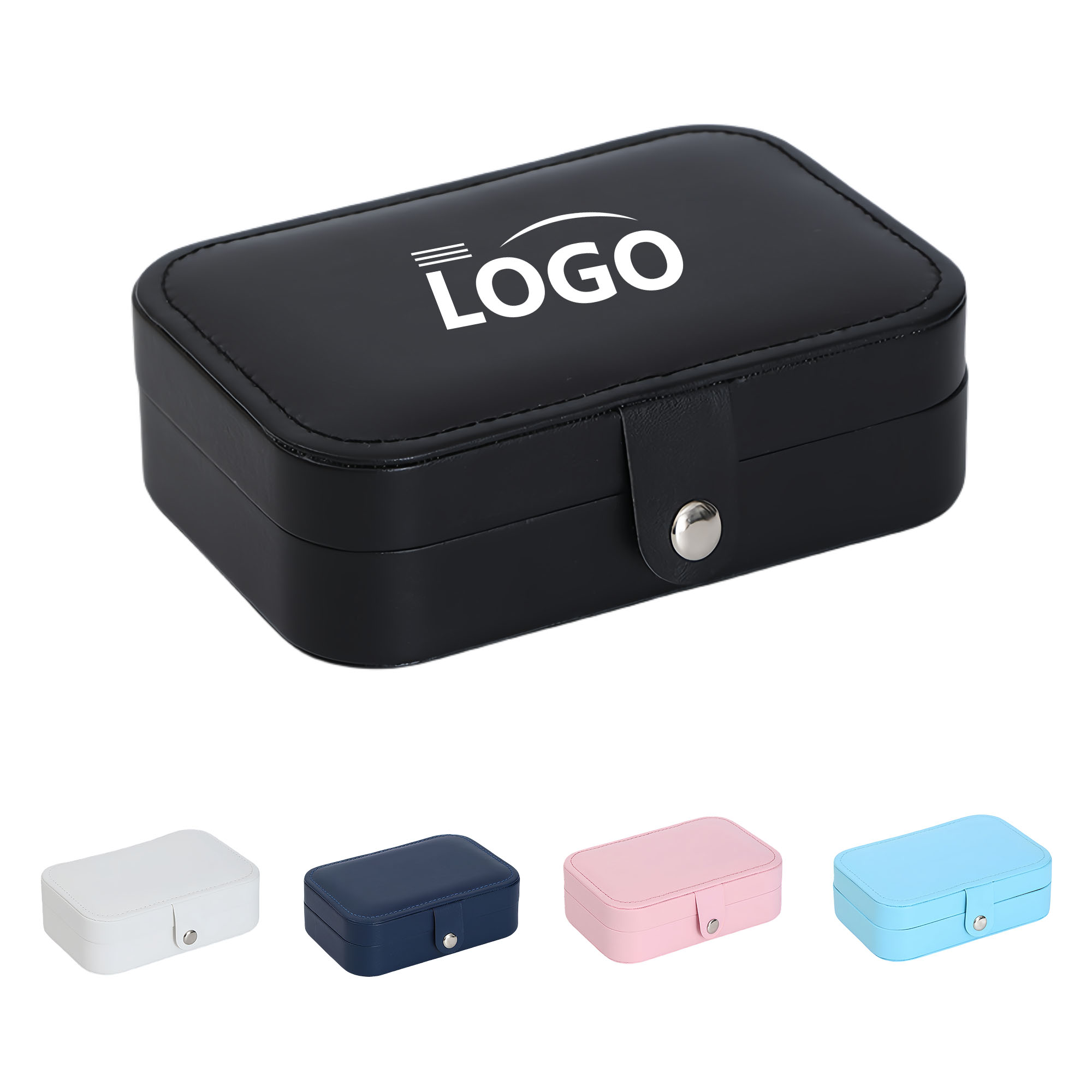 Compact PU Leather Travel Jewelry Box 4