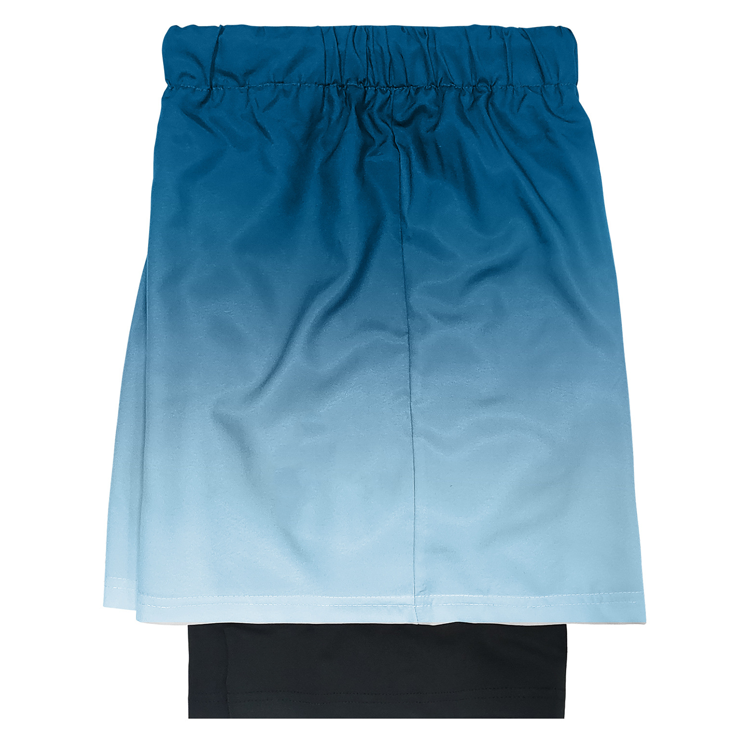 Mens 2-in-1 Quick-Dry Gradient Shorts w/ Secure Zip Pocket 4