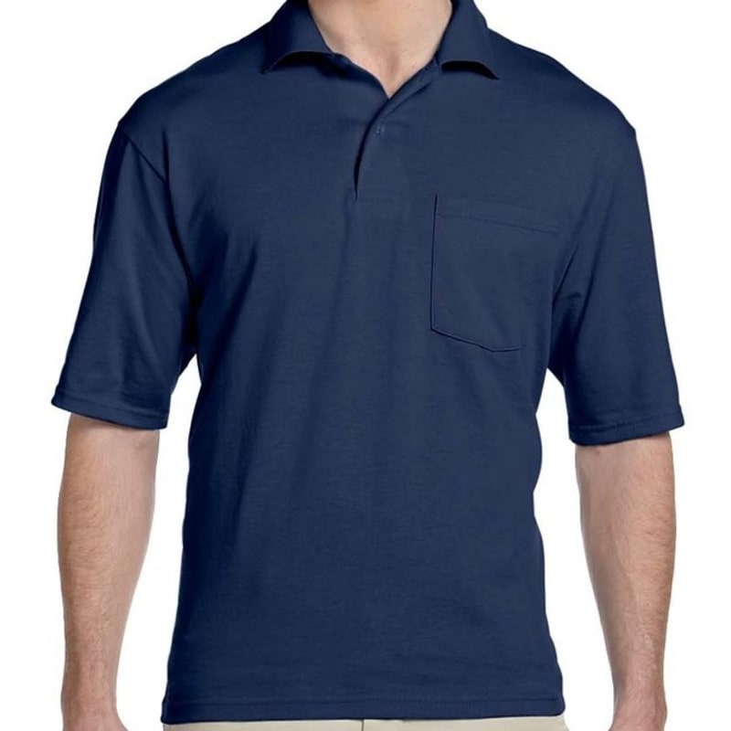 Jerzees 5.6 Oz., 50/50 Jersey Pocket Polo With SpotShield™ 15