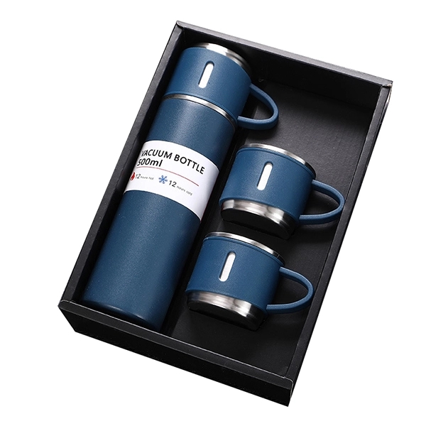 16.9oz Vacuum Insulated Bottle with 3 Cups 6