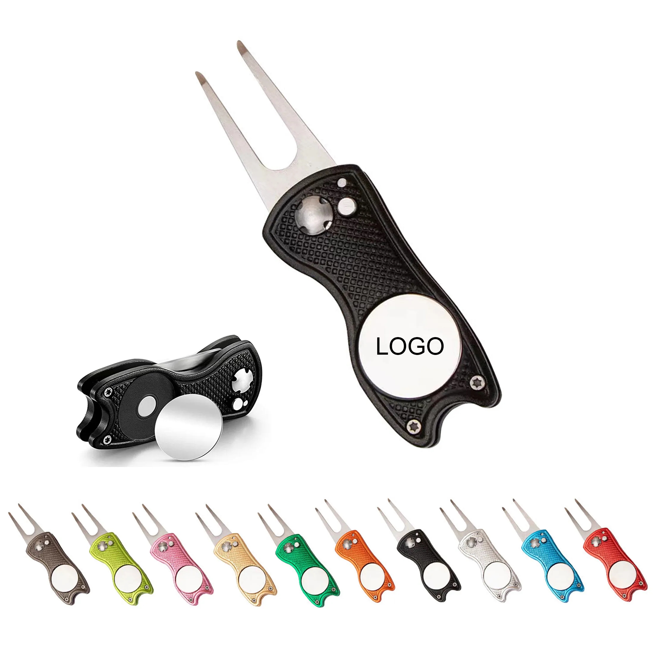 Foldable Golf Divot Tool 1