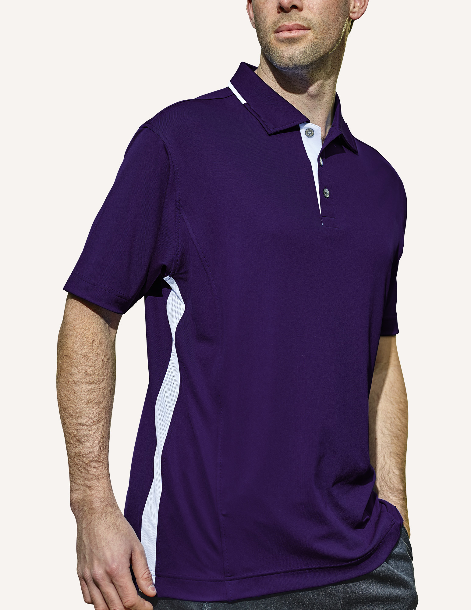 Men's Vanguard Hybrid Interlock Knit Polo Shirt 2
