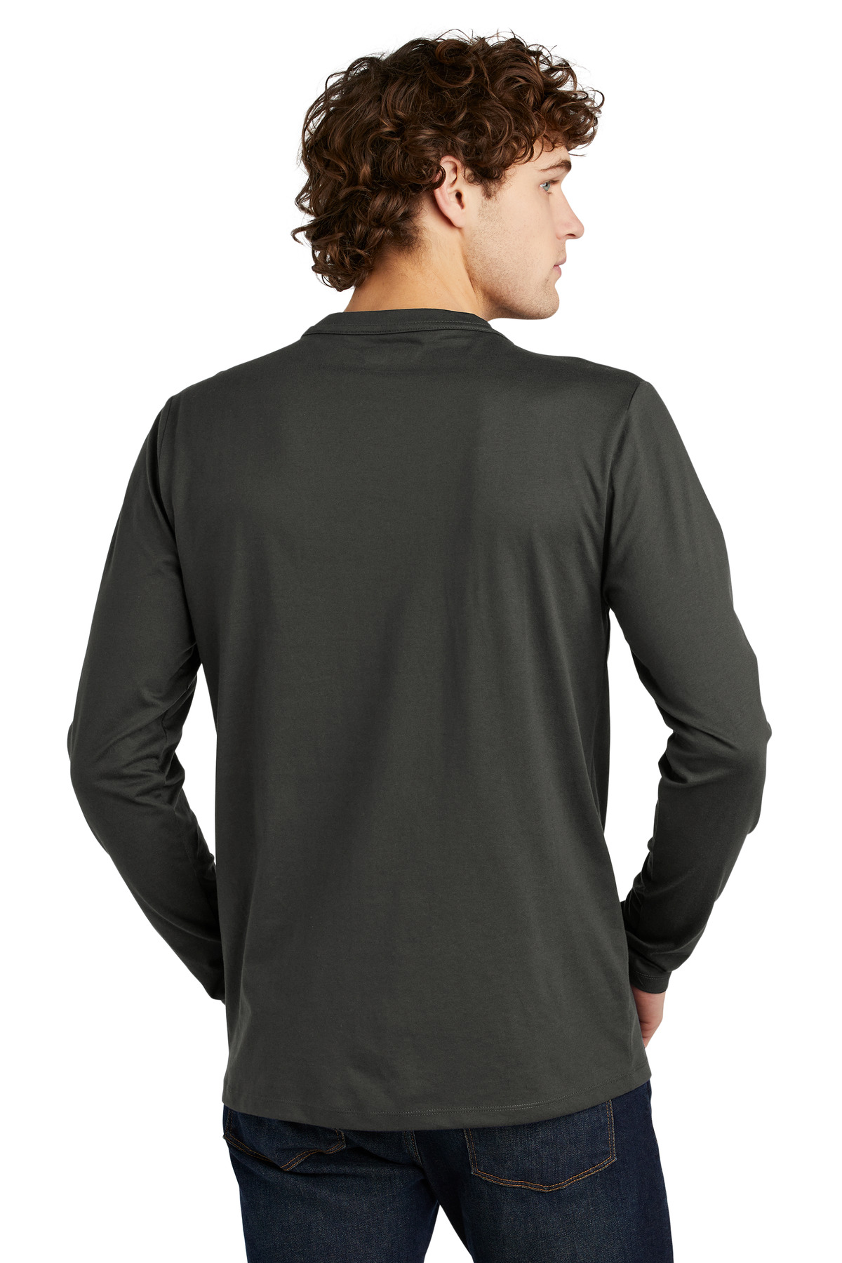 New Era Heritage Blend Long Sleeve Crew Tee. NEA102 42