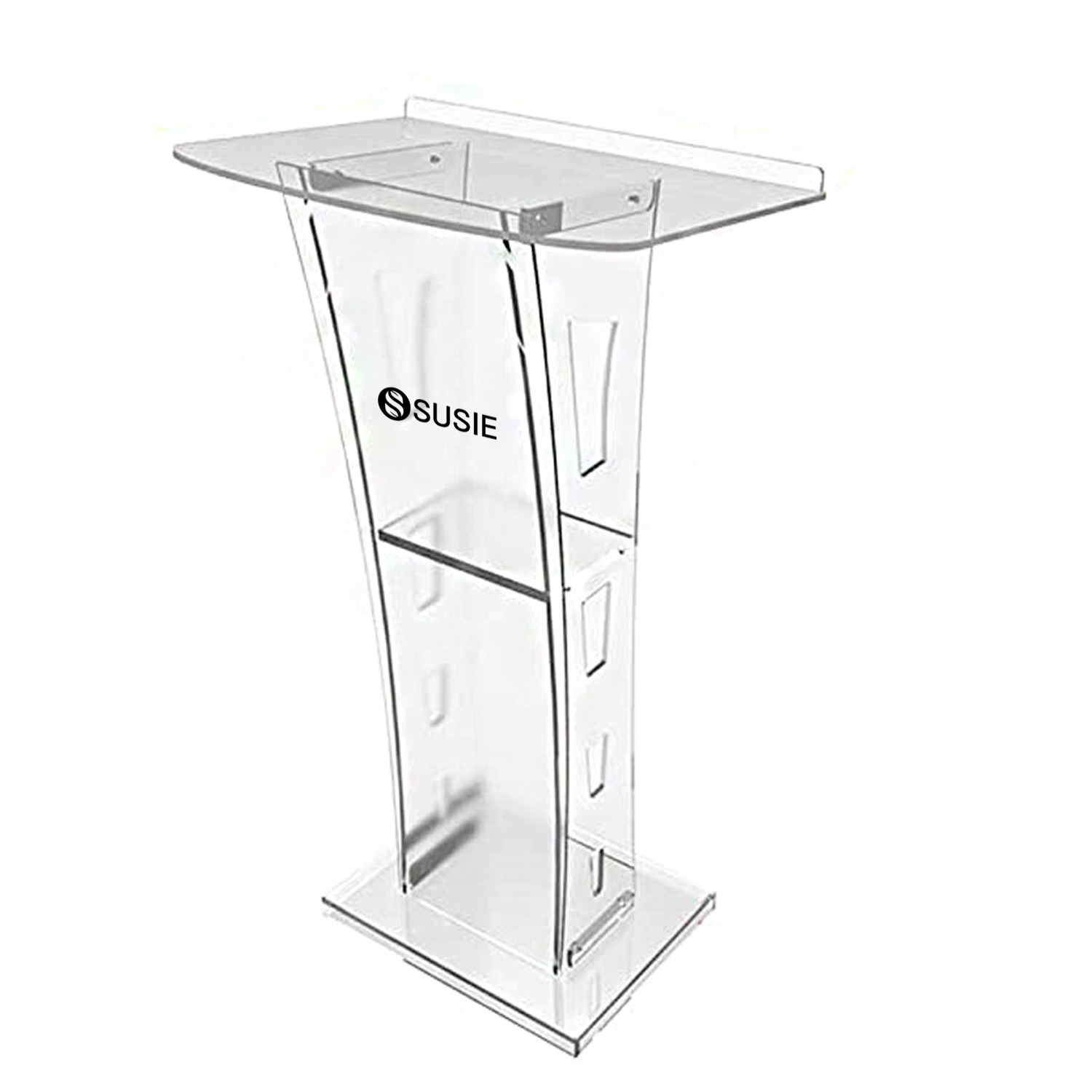 Clear Portable Acrylic Podium 5