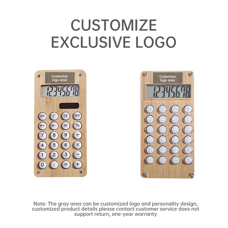 Multifunction bamboo calculator 6