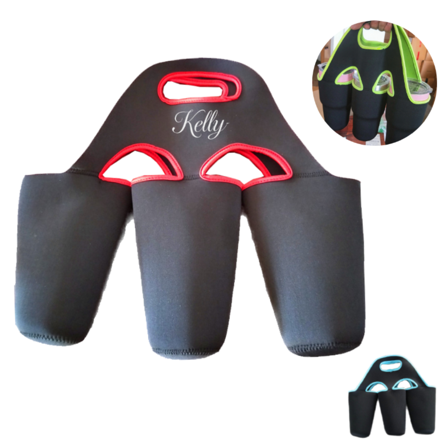 Handheld Neoprene Insulated Water Bottle Holder 5