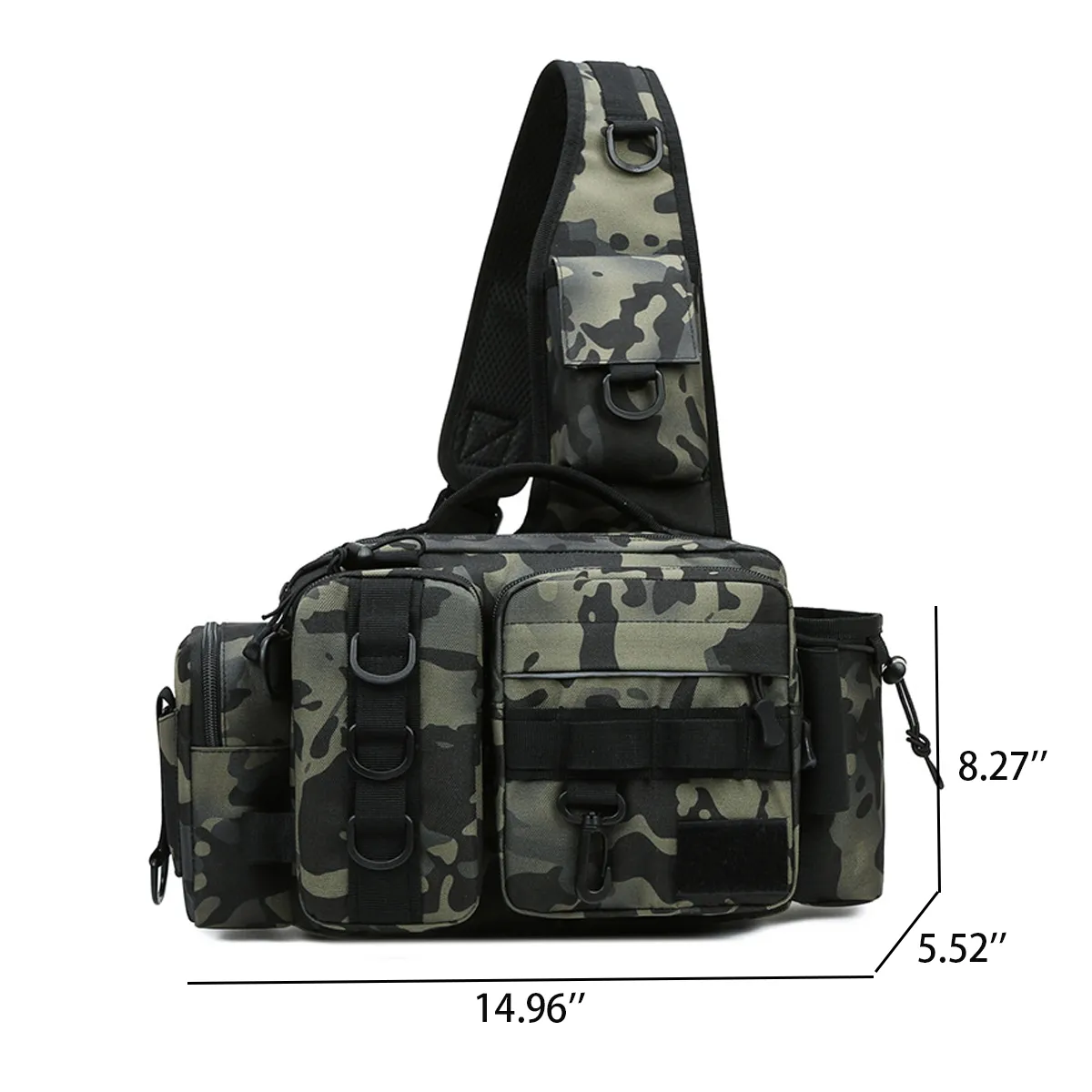 Fishing Hunting Tackle Bag Fanny Pack Waterproof Waist 9