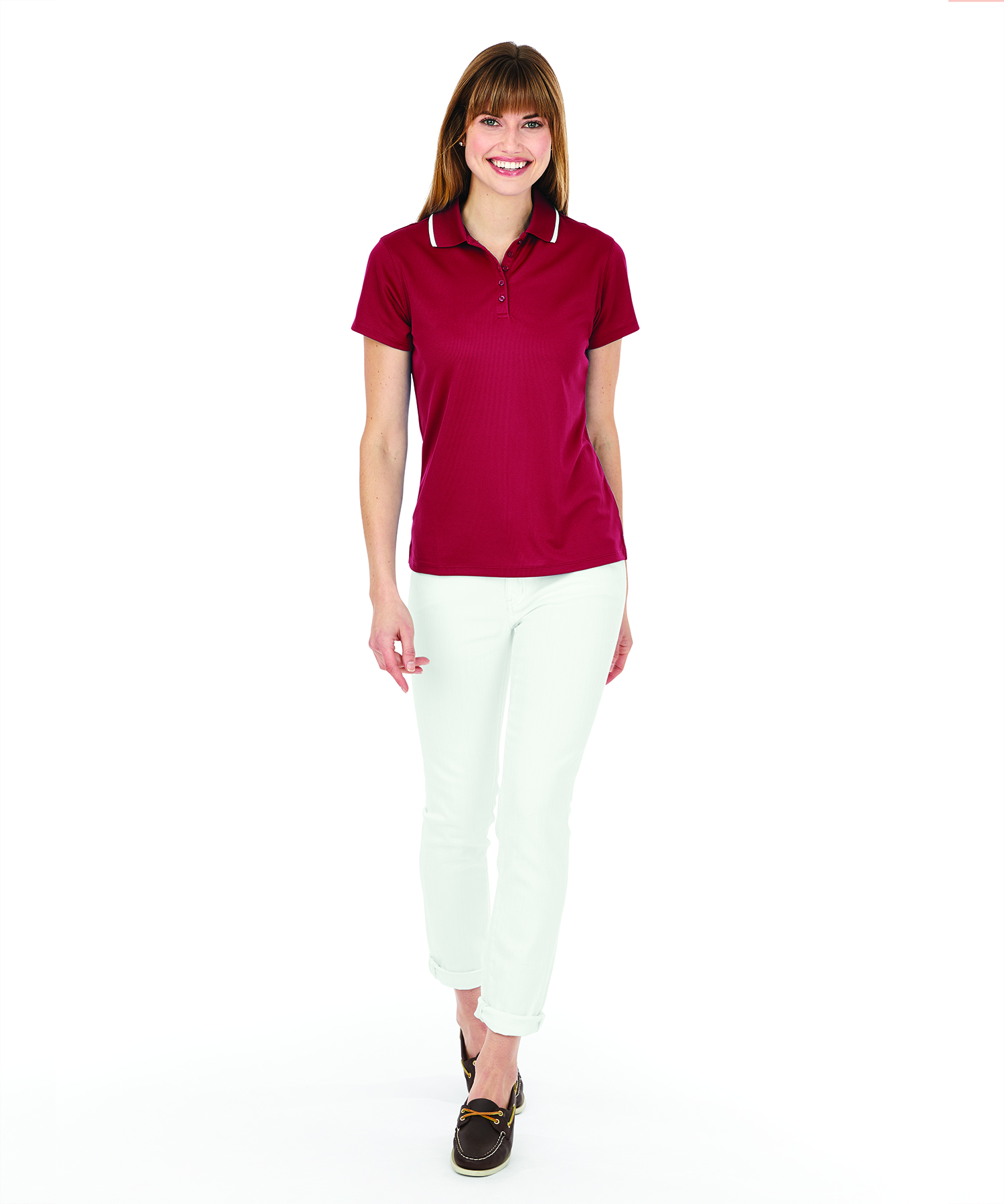 Women's Classic Solid Wicking Polo 9