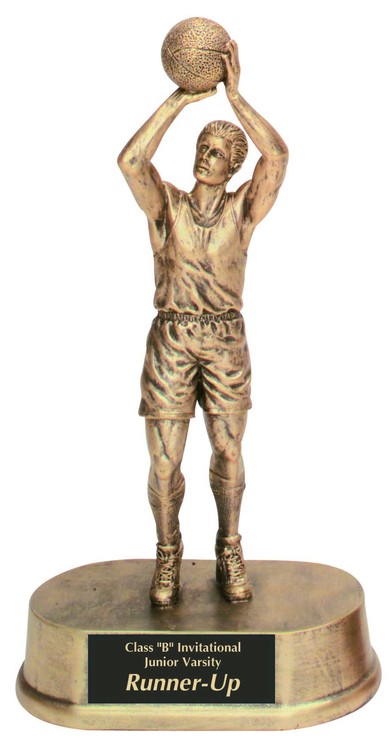 Basketball Male Antique Gold Figure Award 3