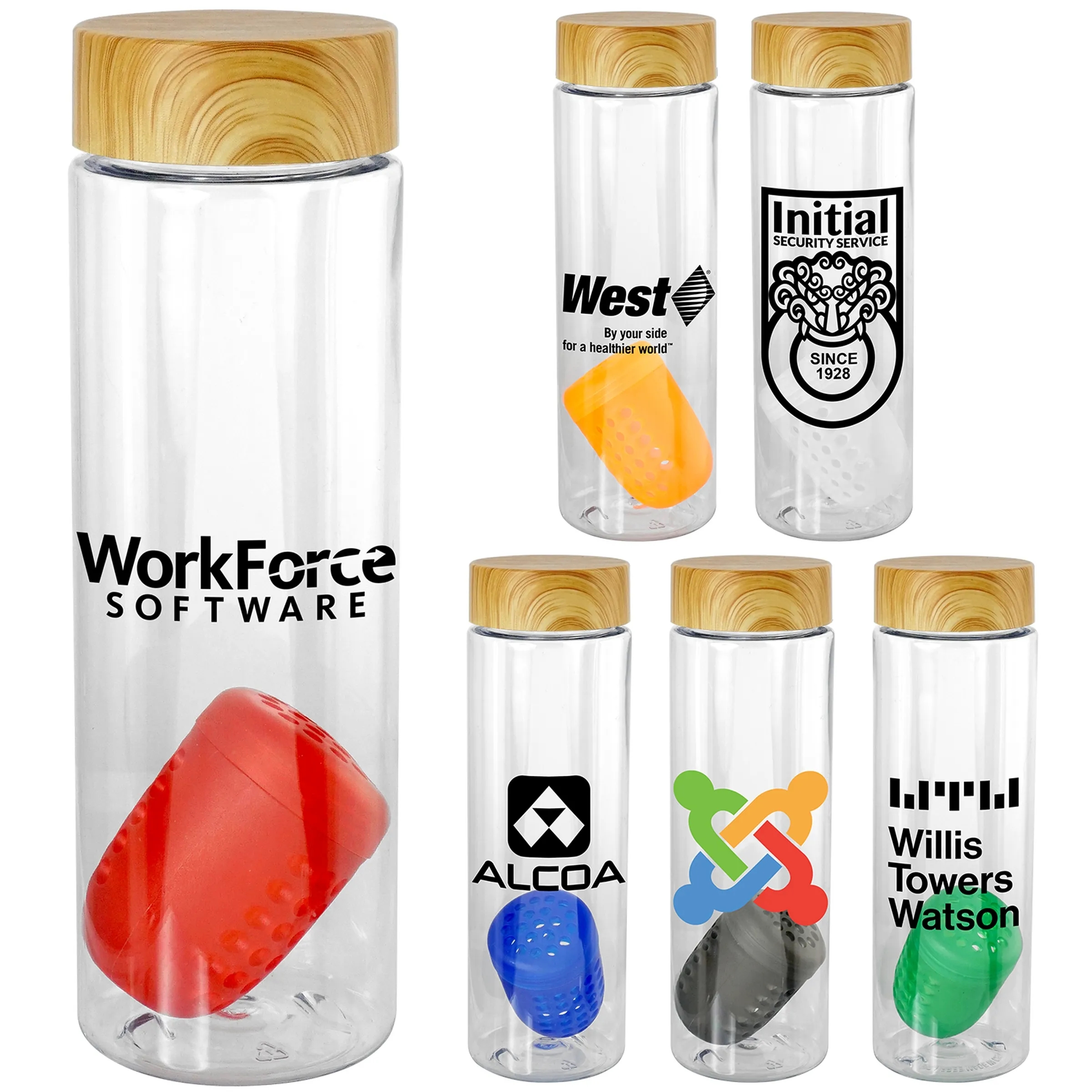 Bamboo Pattern 24 oz. Bottle With Floating Infuser